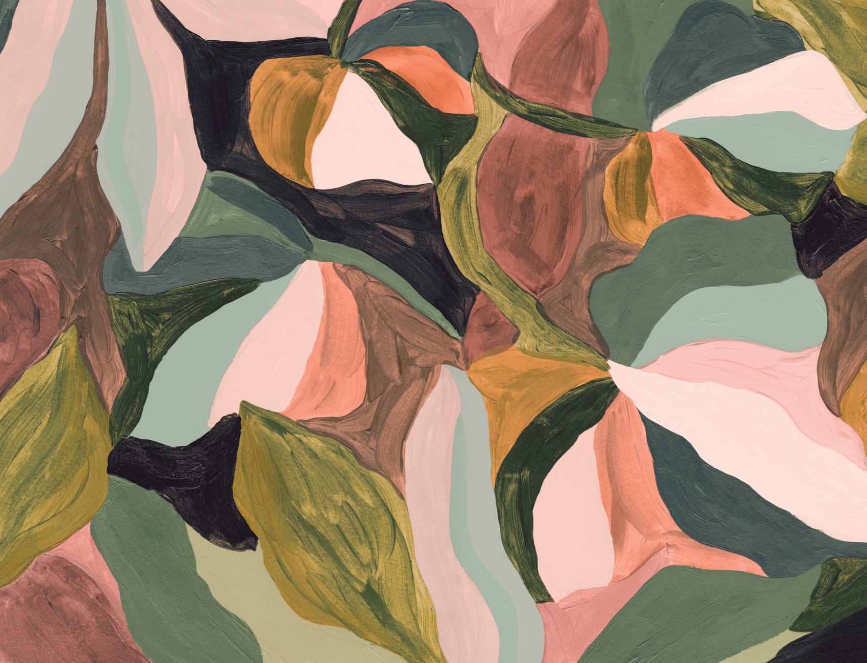 Multicolor Abstract Art Design Contemporary Mural