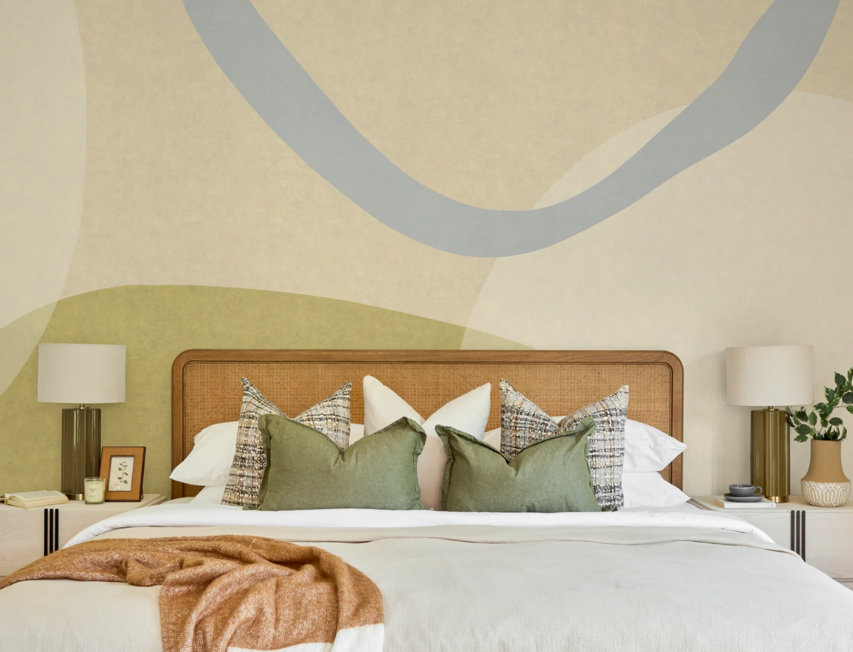 Multicolor Abstract Bright Modern Art Mural