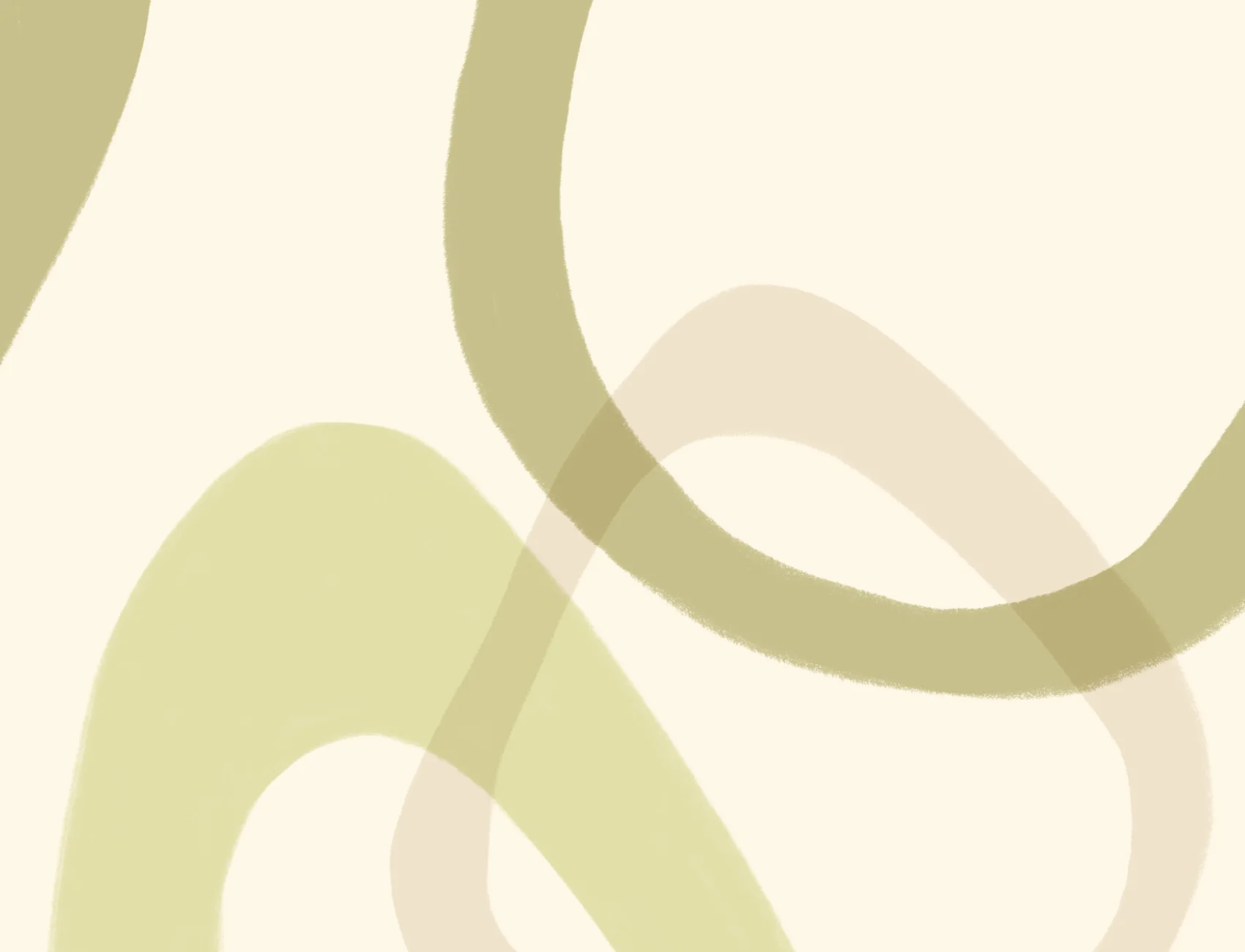 Groene abstracte eigentijdse lijnkunst muurschildering