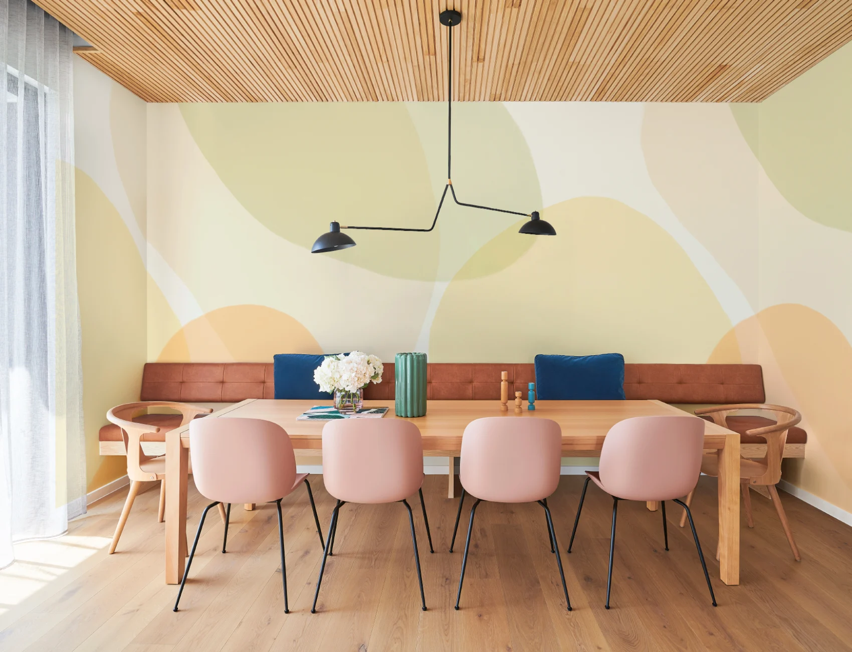 Multicolor Abstract Bright Pebble Pattern Wall Mural