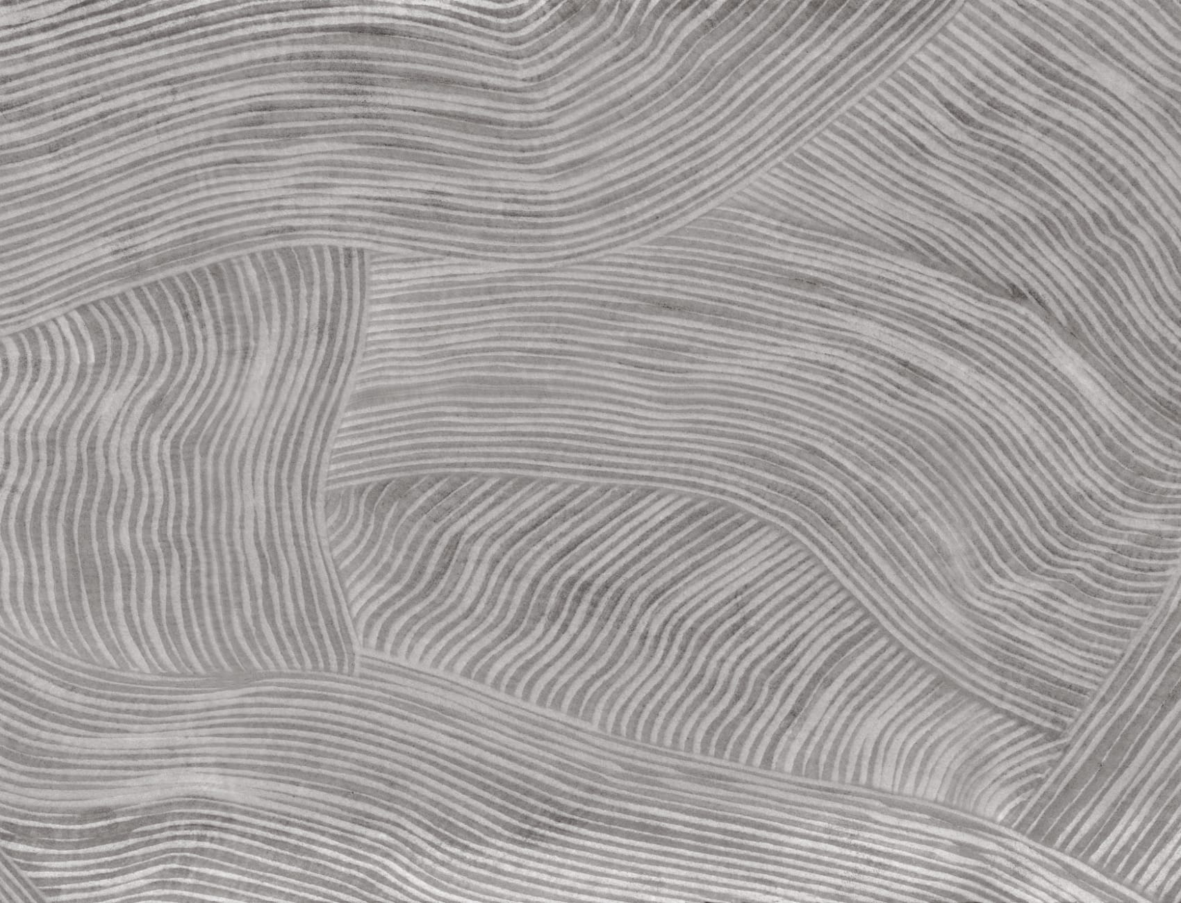 Gray Curved Flowing Shapes Mural
