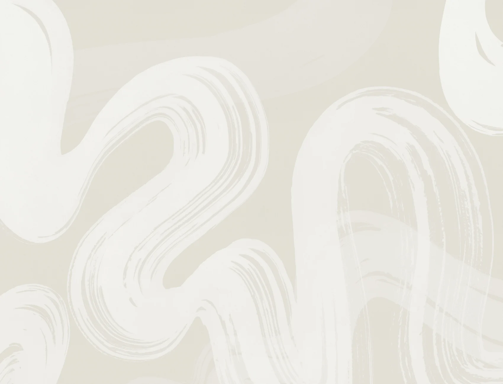 Papier Peint Panoramique abstraite beige à coups de pinceau et tourbillons