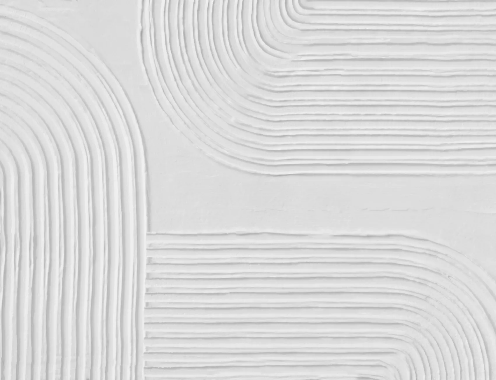 Neutral Sculpted Abstract Curved Lines Mural