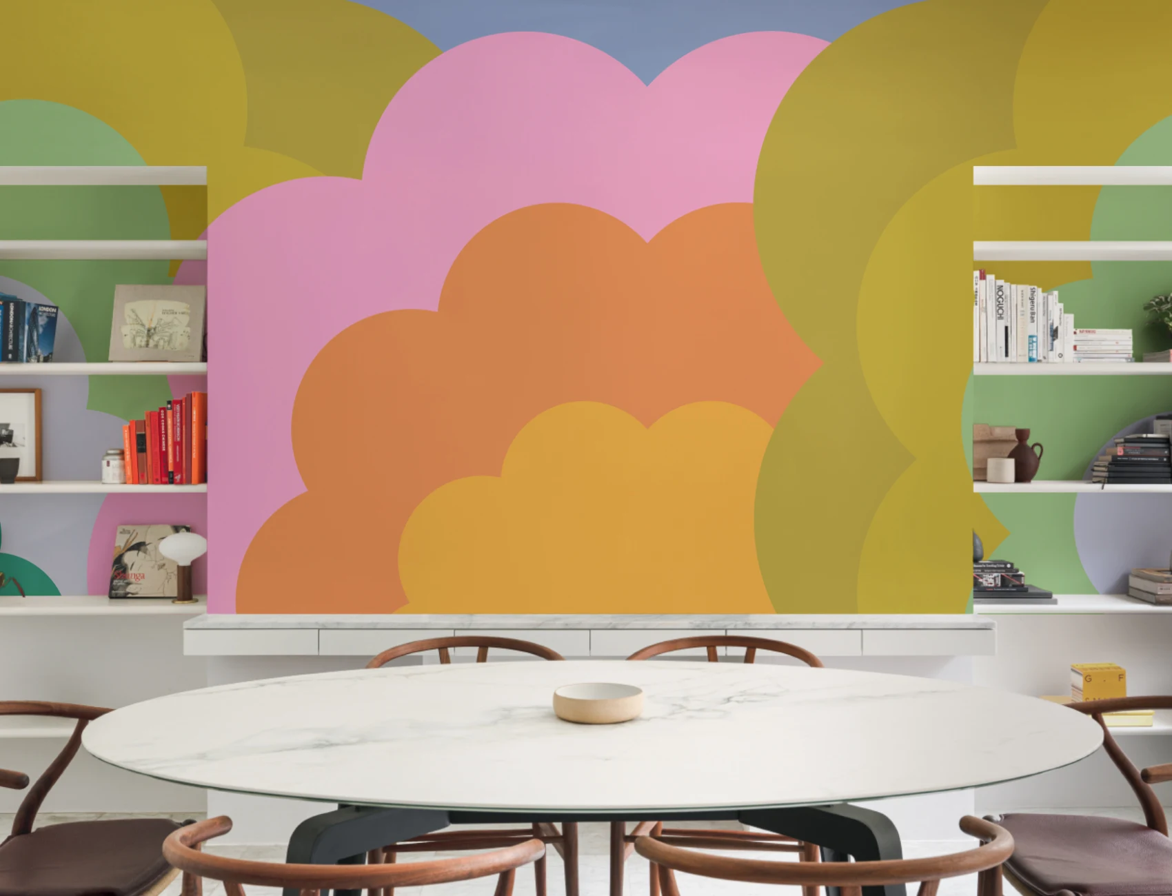 Elizabeth Olwen Happy Skies Bold Mural