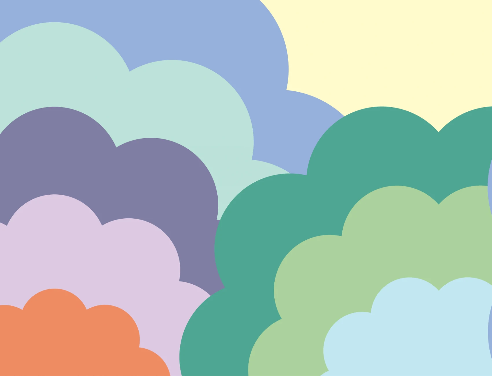 Elizabeth Olwen Happy Skies Multi Mural