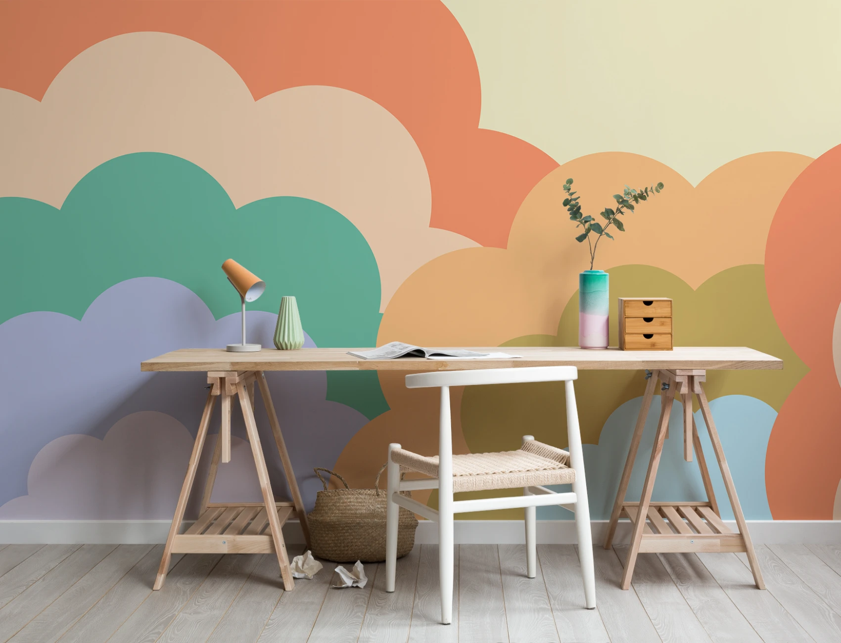 Mural de papel pintado Elizabeth Olwen Happy Skies