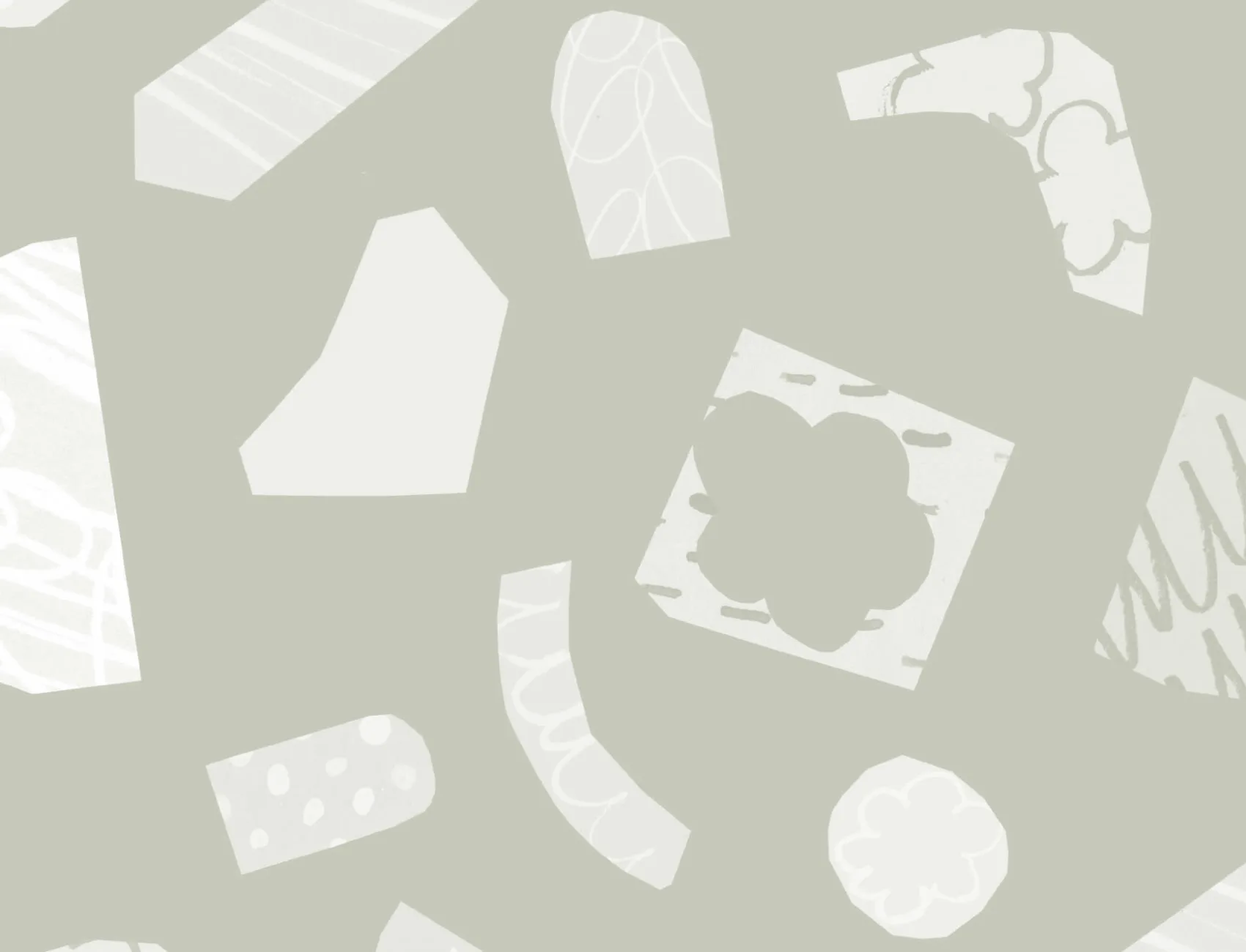 Papel de parede Sage Green Collage