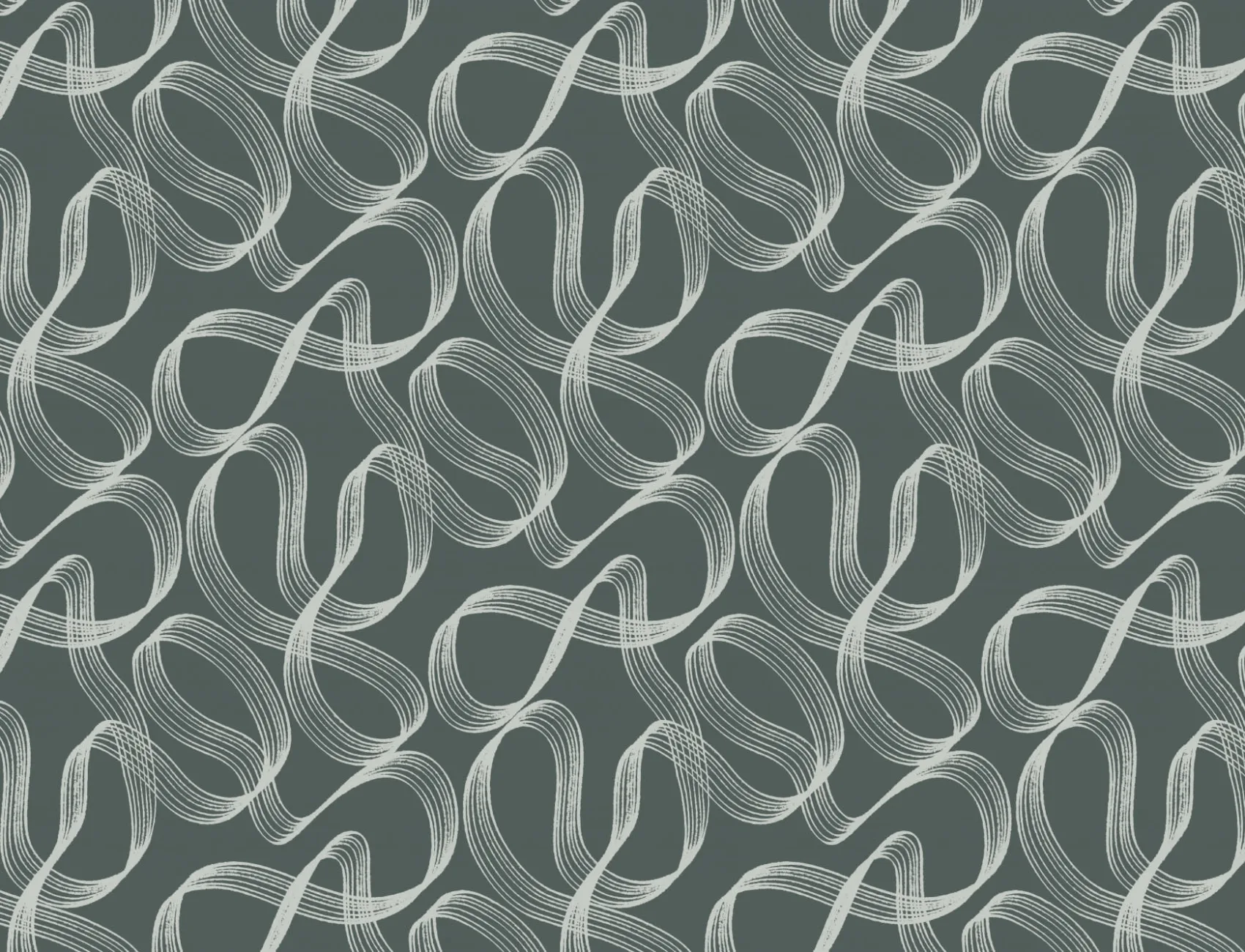 Groene 3D Effect Patroon Muurschildering