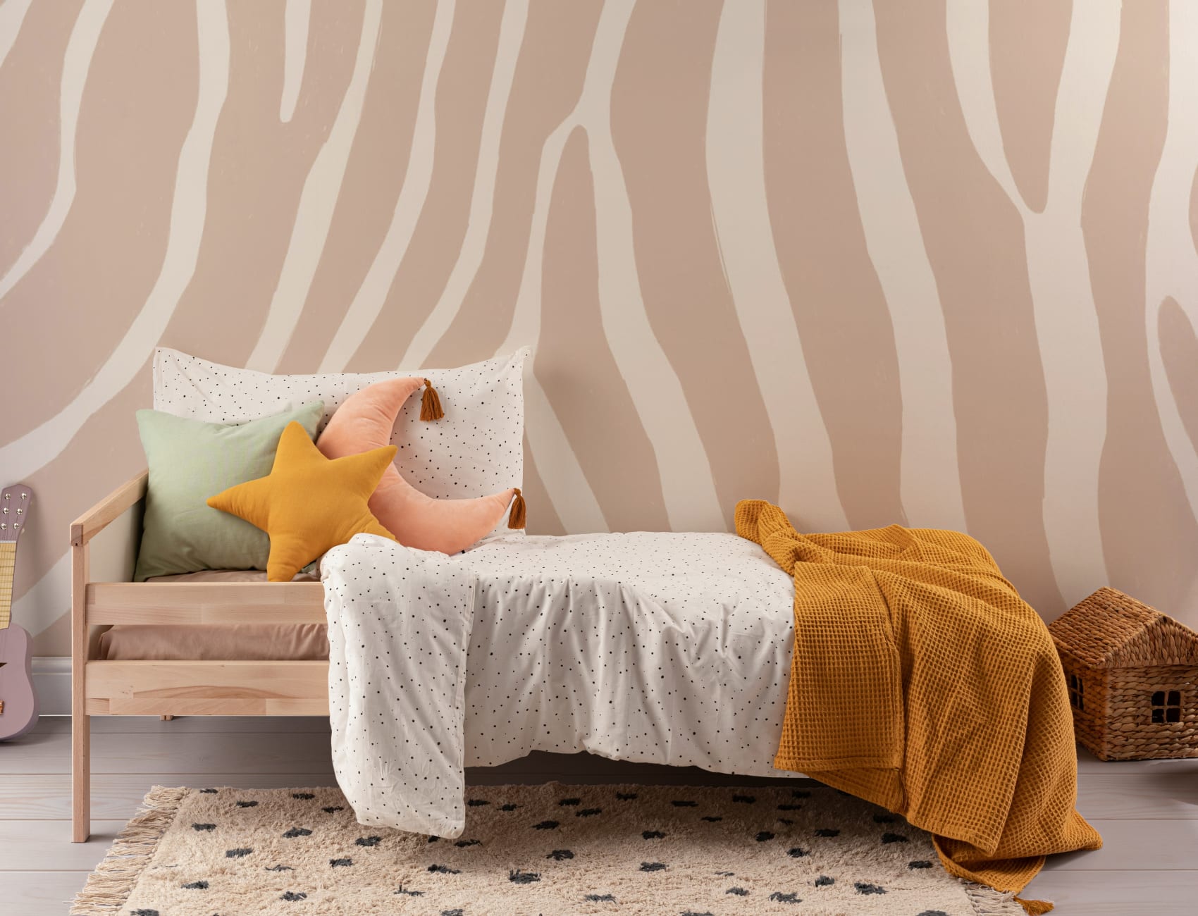 Pink Zebra Print Wallpaper Mural