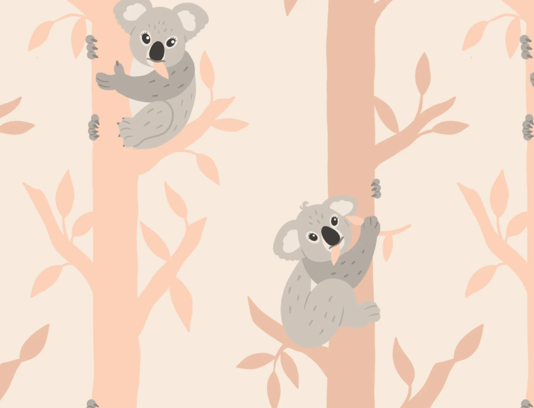 Barn søt tegneserie Koala tapet