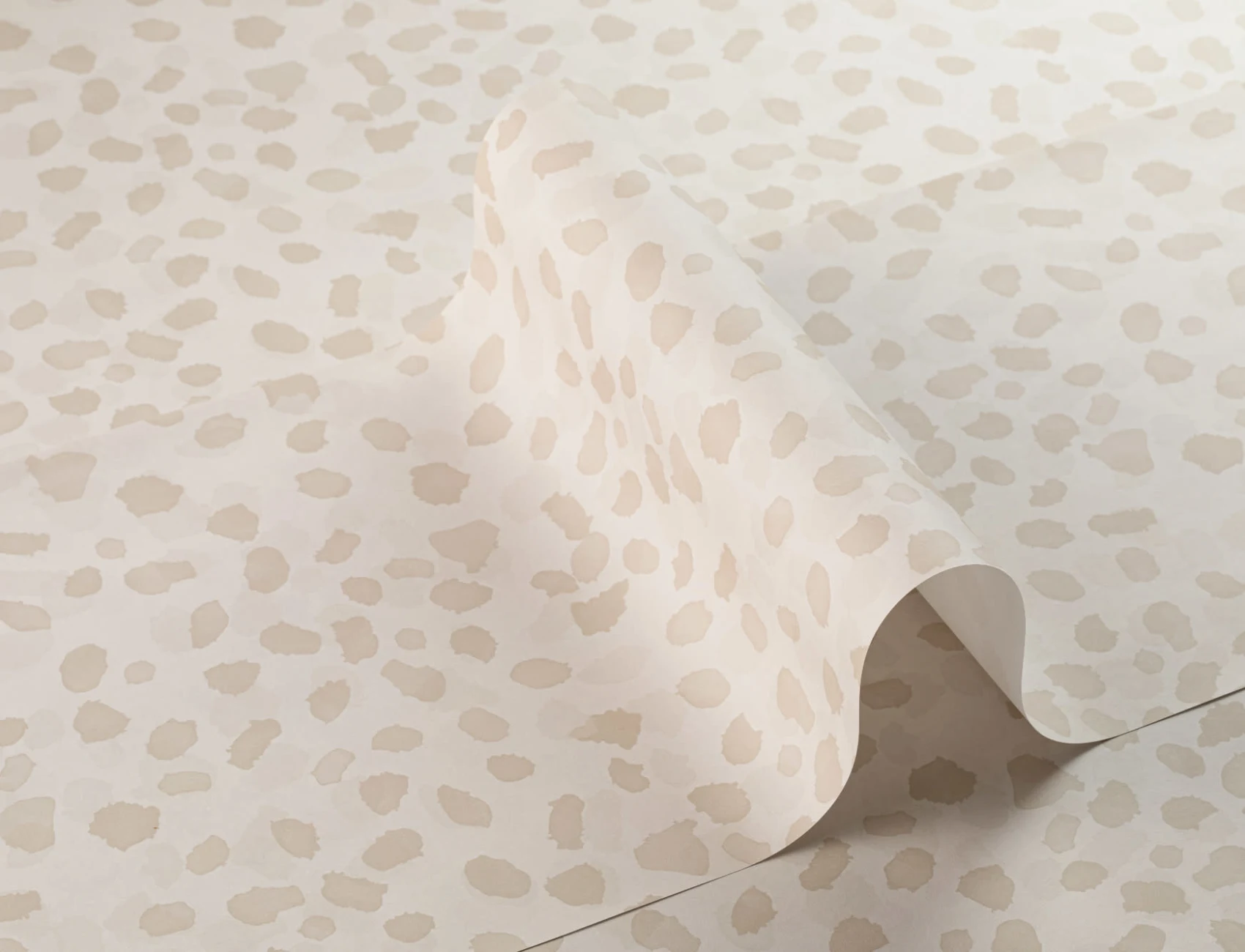 Papier Peint Guépard Moderne en Beige