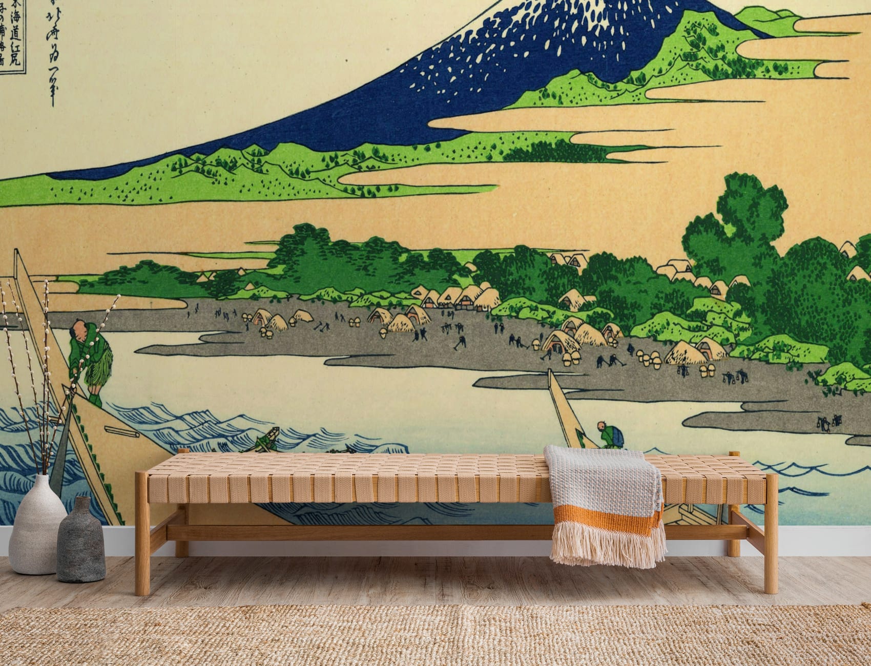 Shore of Tago Bay by Hokusai Wallpaper Mural