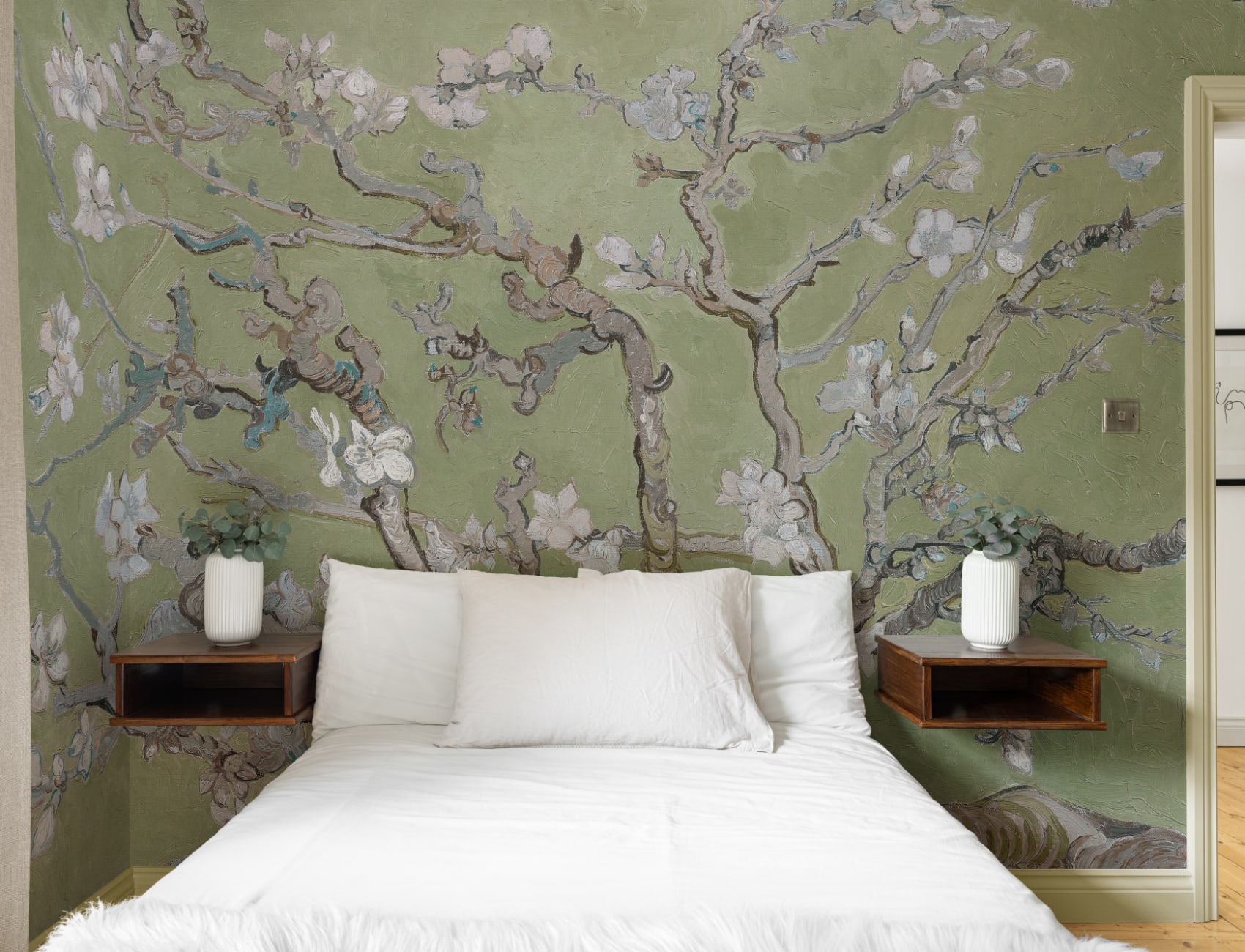 Green Almond Blossom by Vincent Van Gogh Mural