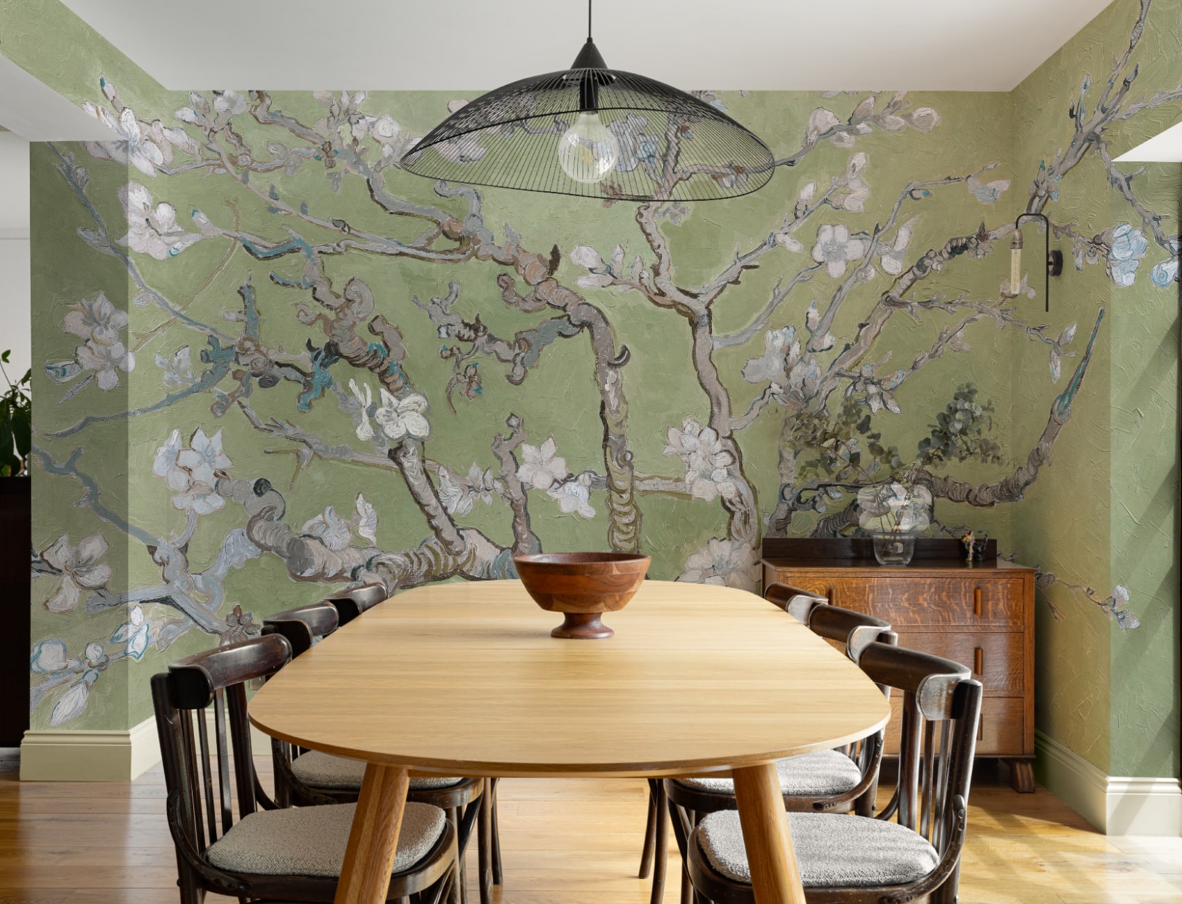 Green Almond Blossom by Vincent Van Gogh Mural