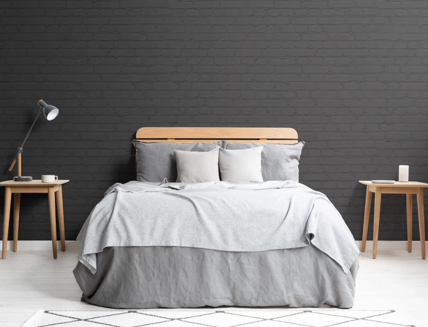 Black Brick Wallpaper Mural