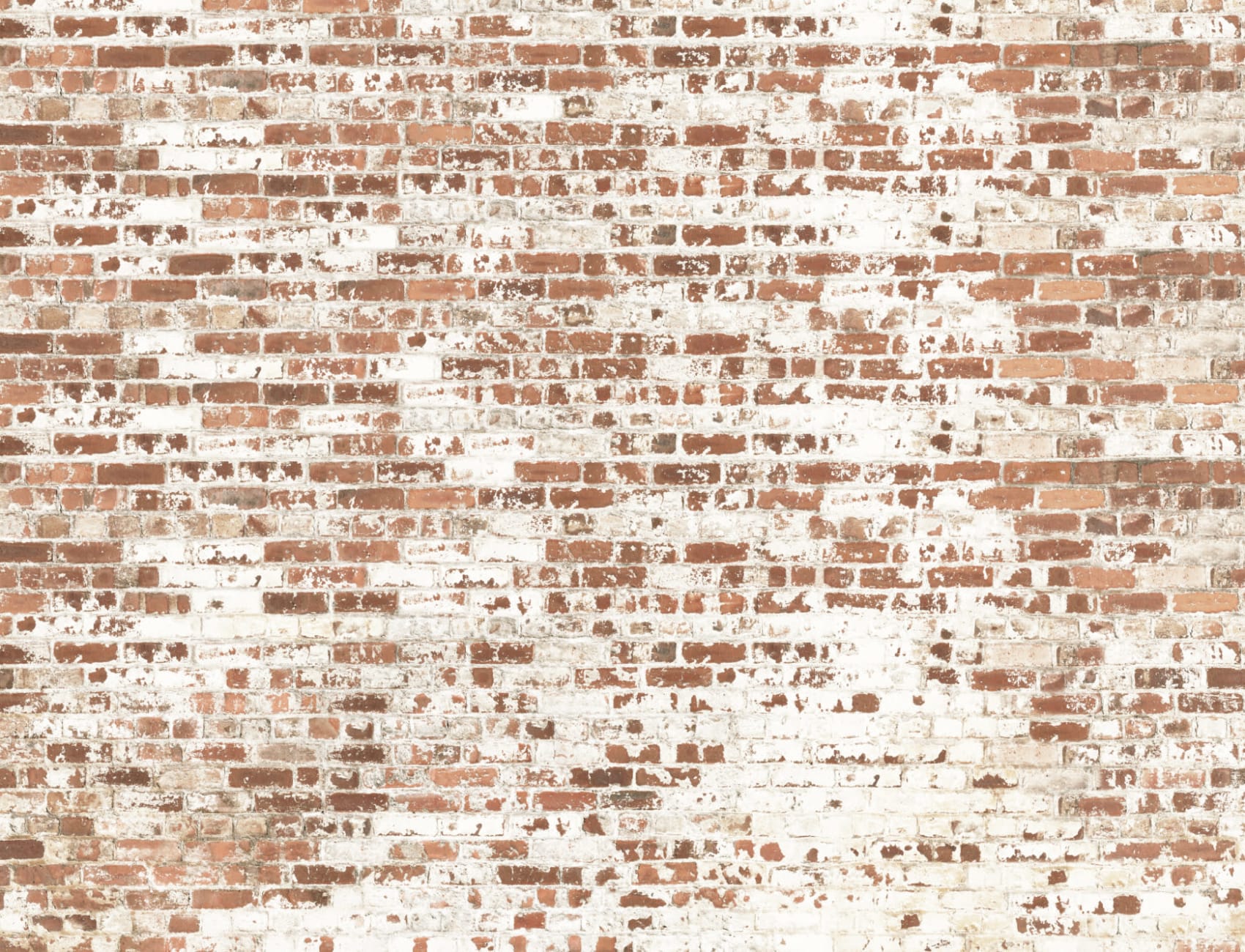 Painted White Brick Wallpaper Mural