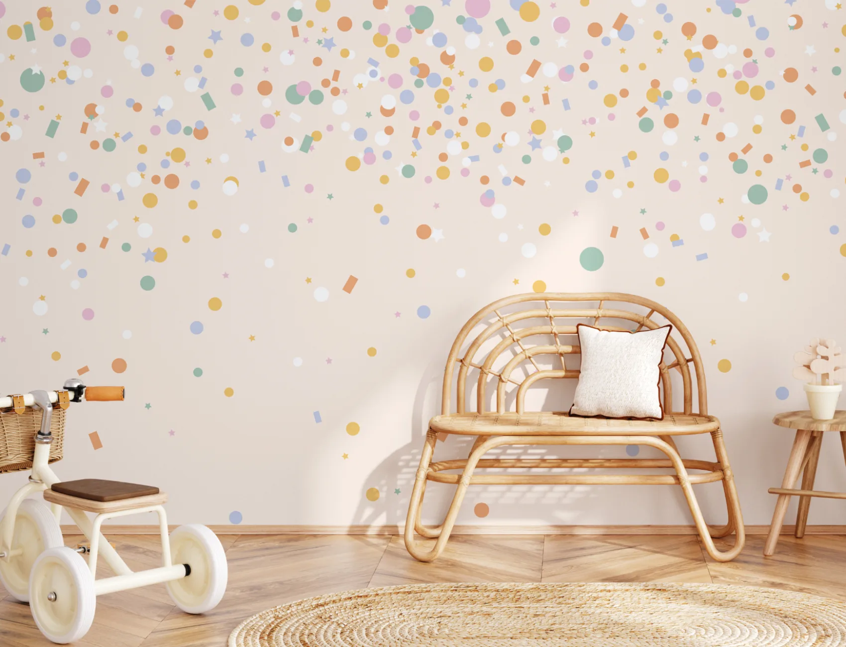 Papel de parede Rainbow Confetti Mural