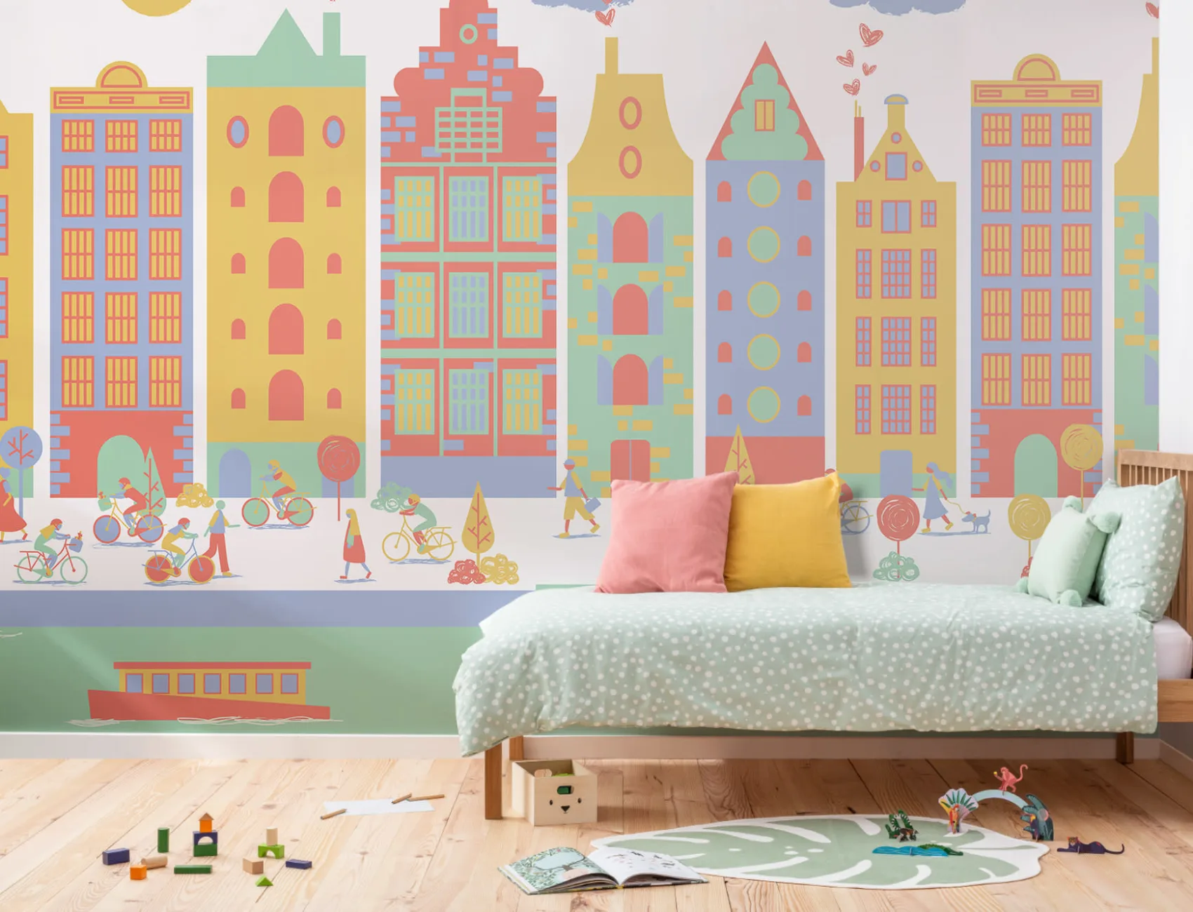 Amsterdam City Living Behang Muurschildering