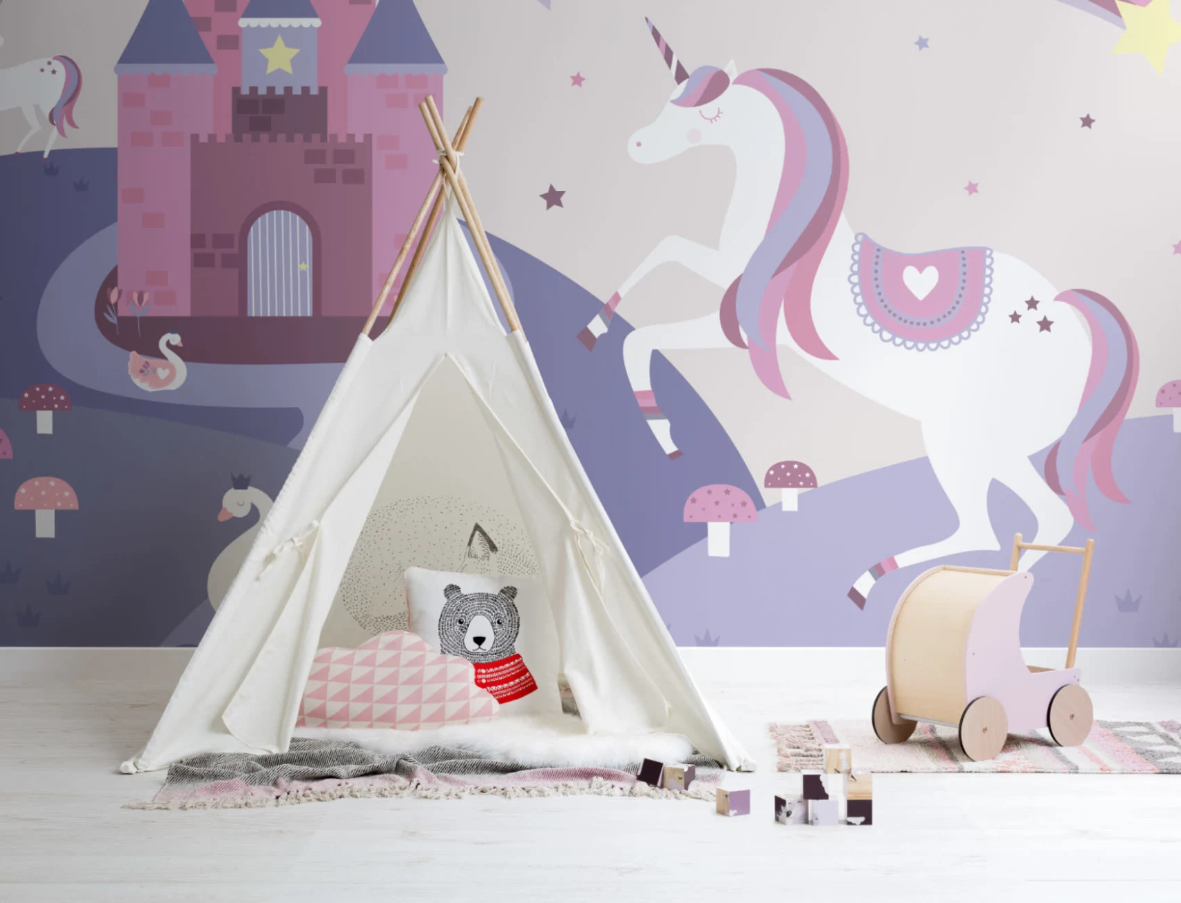 Fototapete Märchen Einhorn