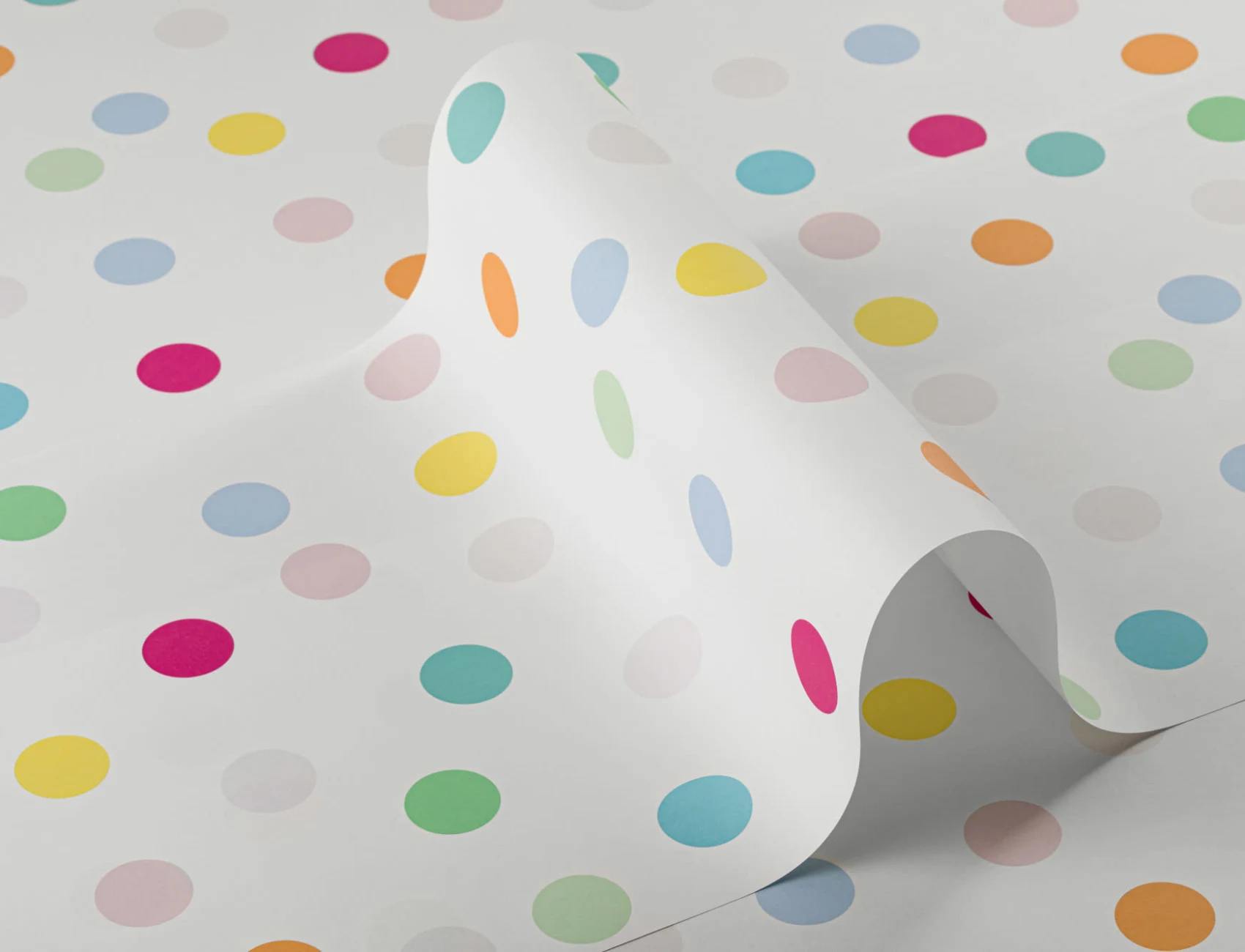 Rainbow Polka Dot Wallpaper