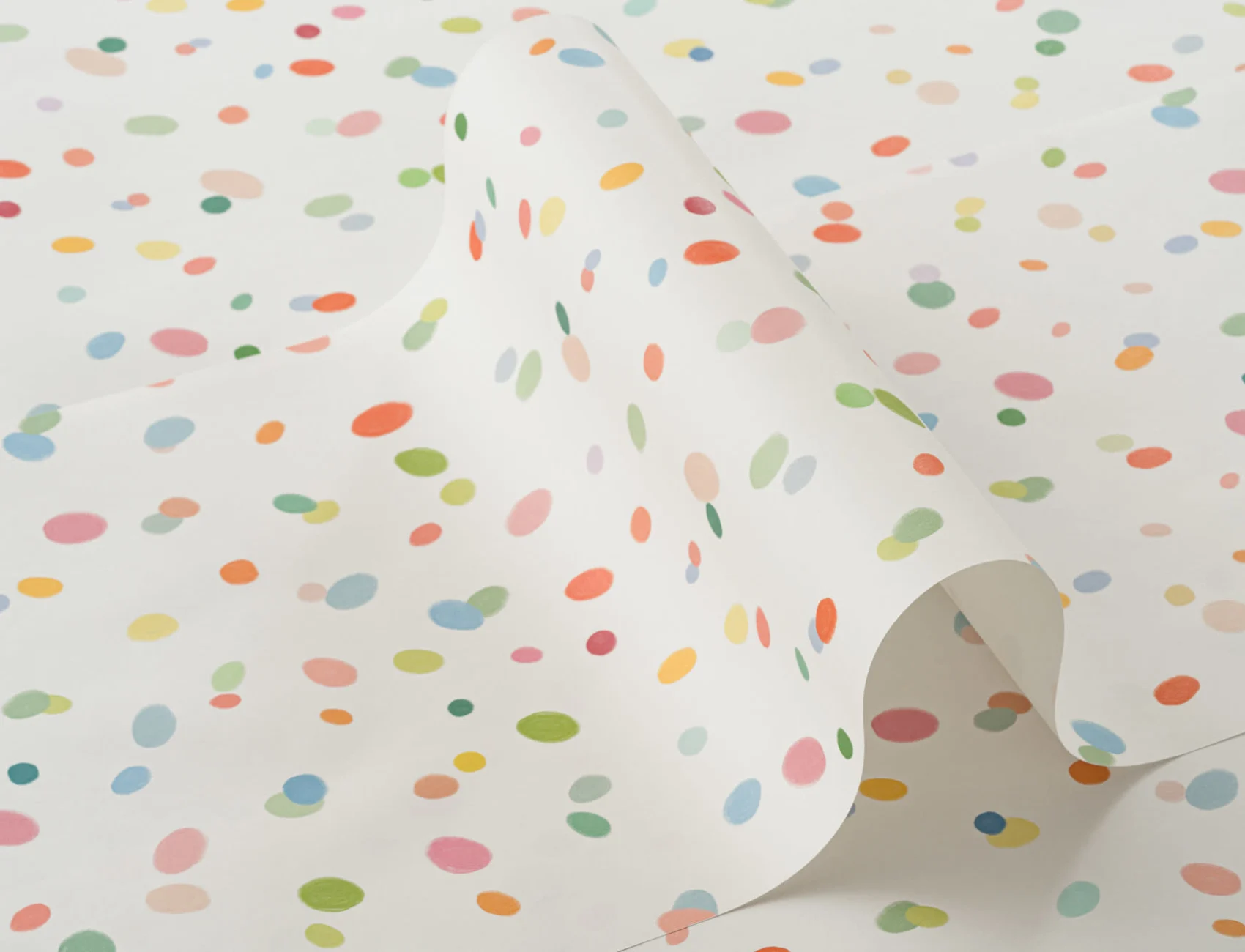 Håndtegnet Pastell Multicolor Spots Bakgrunn