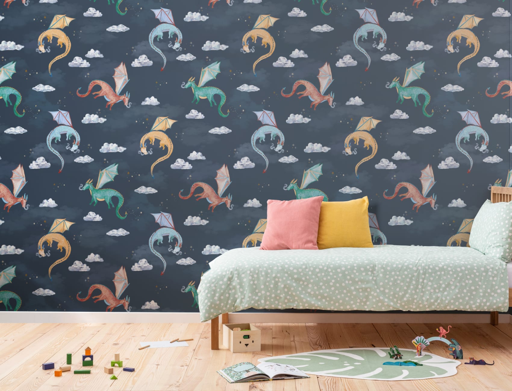 Kinderen marine sterrenhemel draken behang