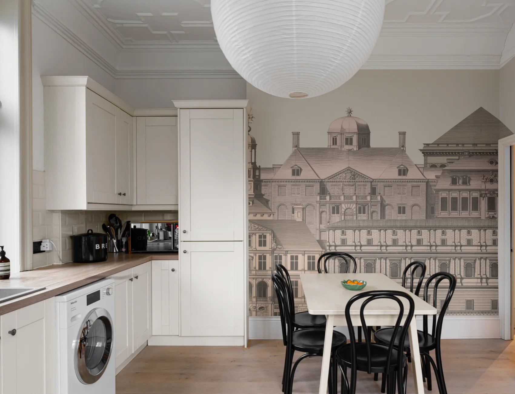 Classical Architectural Etching Wall Mural Blueprint Design by Jan Matthysz and Pieter Jansz Post