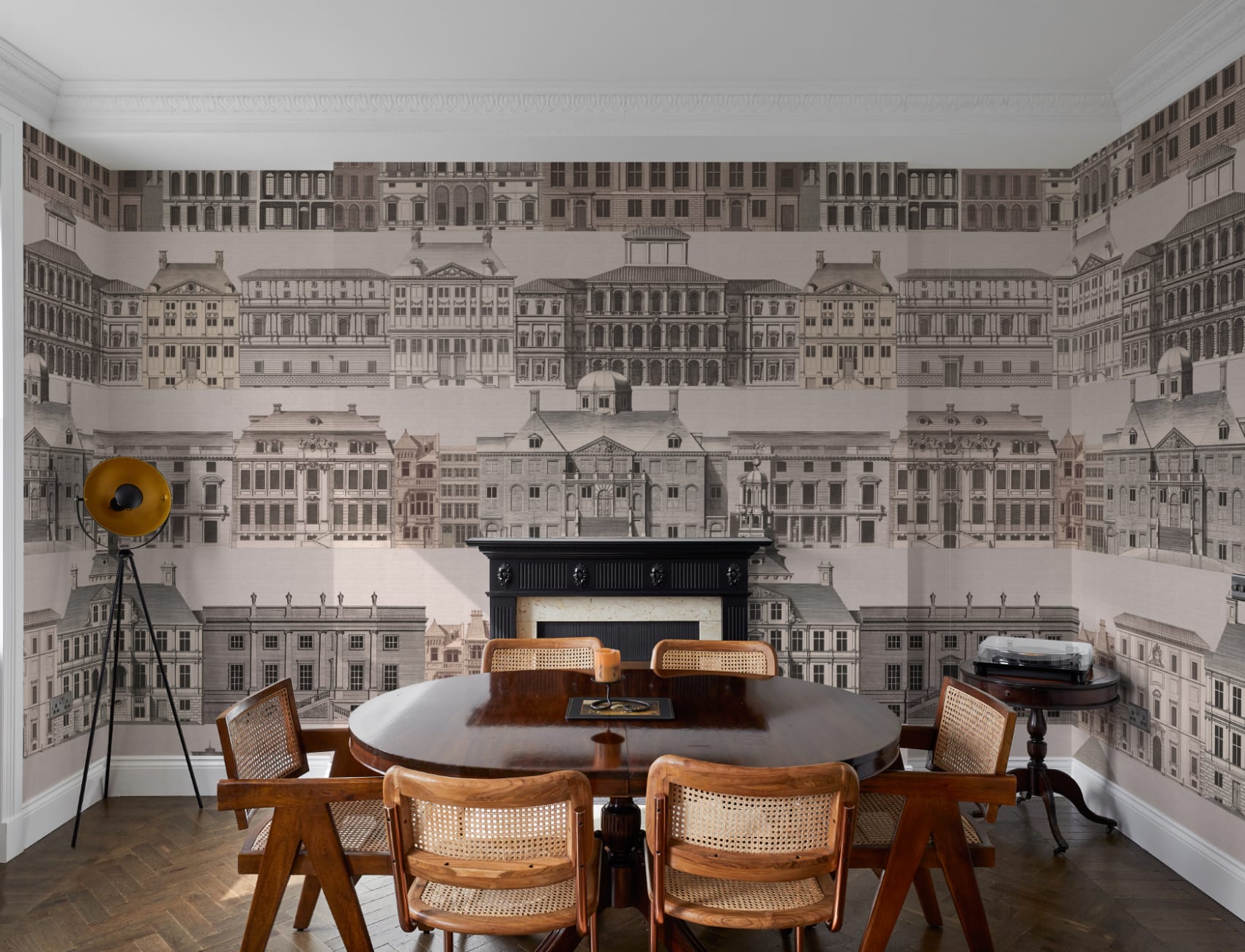Metropolis Architectural Etching Wall Mural by Jan Matthysz and Pieter Jansz Post