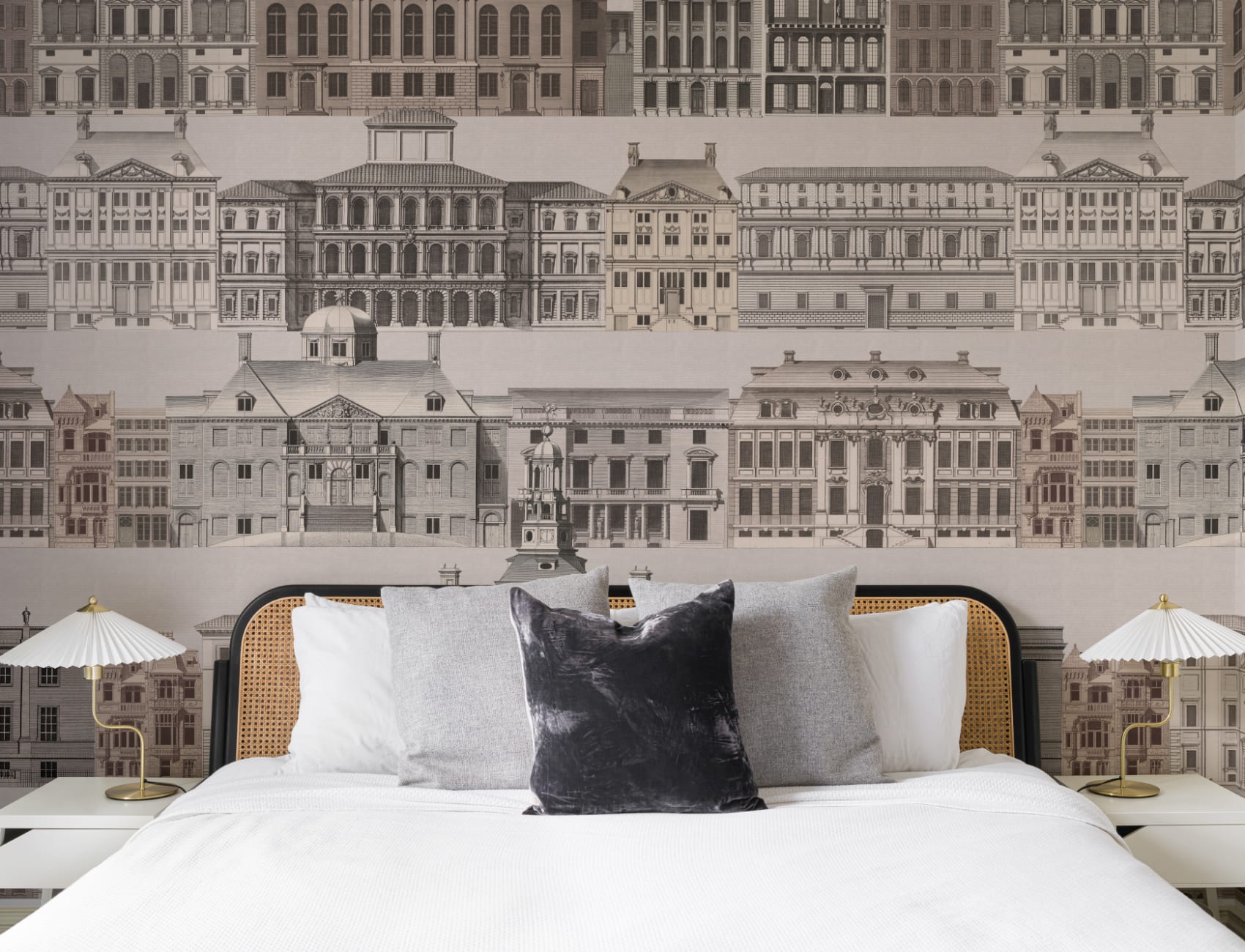 Metropolis Architectural Etching Wall Mural by Jan Matthysz and Pieter Jansz Post