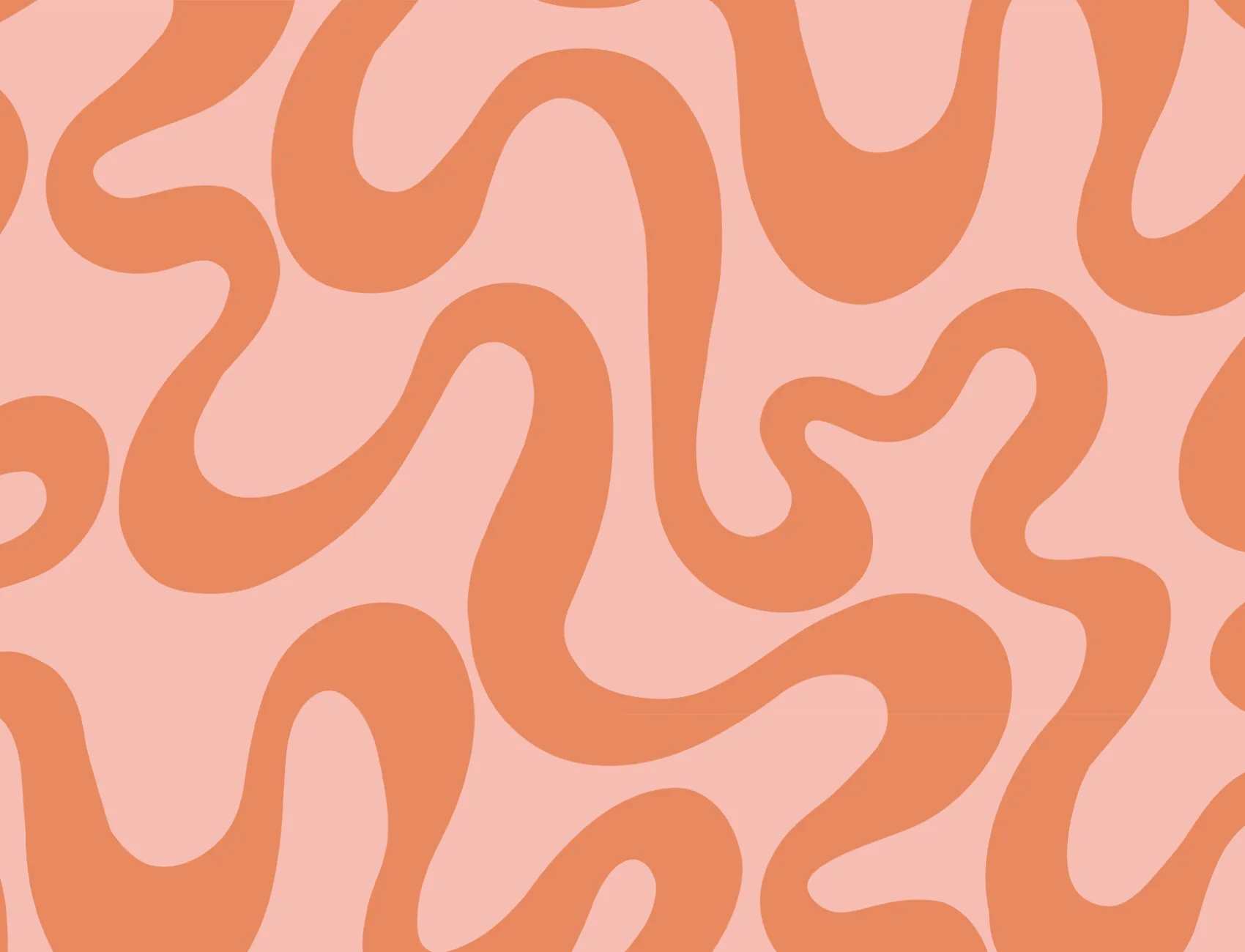Vibrant Pink And Orange Abstract Retro Pattern Wallpaper