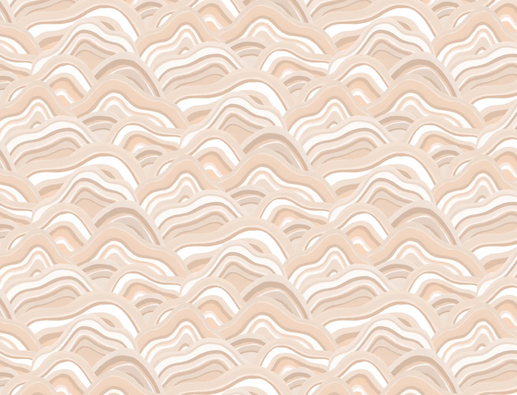 Carta da parati astratta e beige con dune dipinte