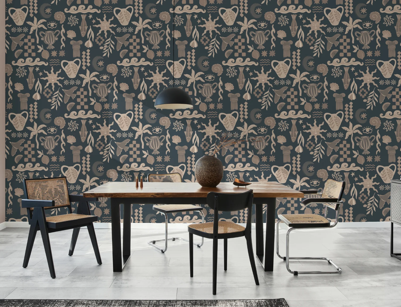 Dark La Dolce Vita Mural de papel pintado Mediterráneo