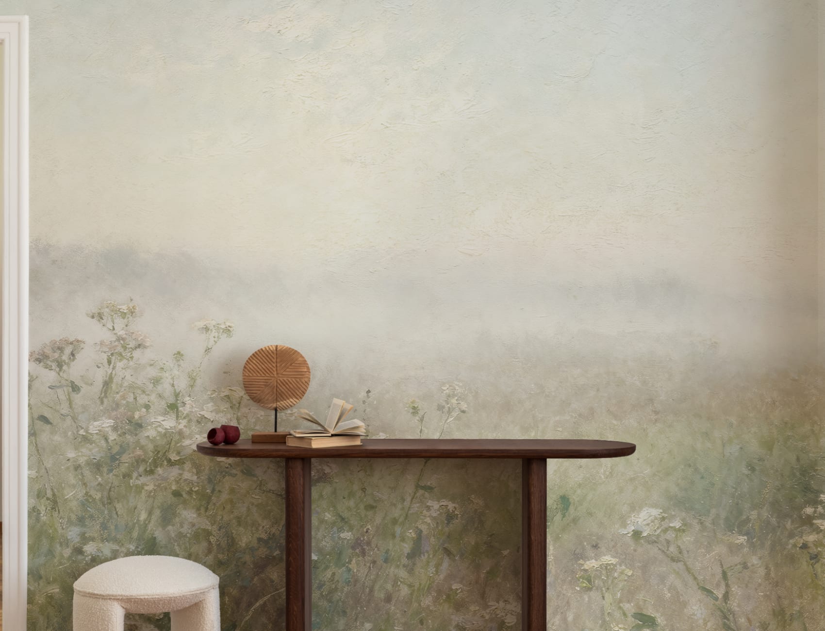 Mural de papel pintado Multicolor Quiet Meadow Light Nature