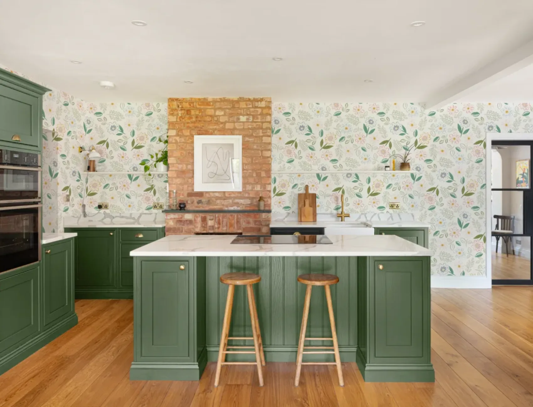 Pastell Blomster Blokker Bakgrunn