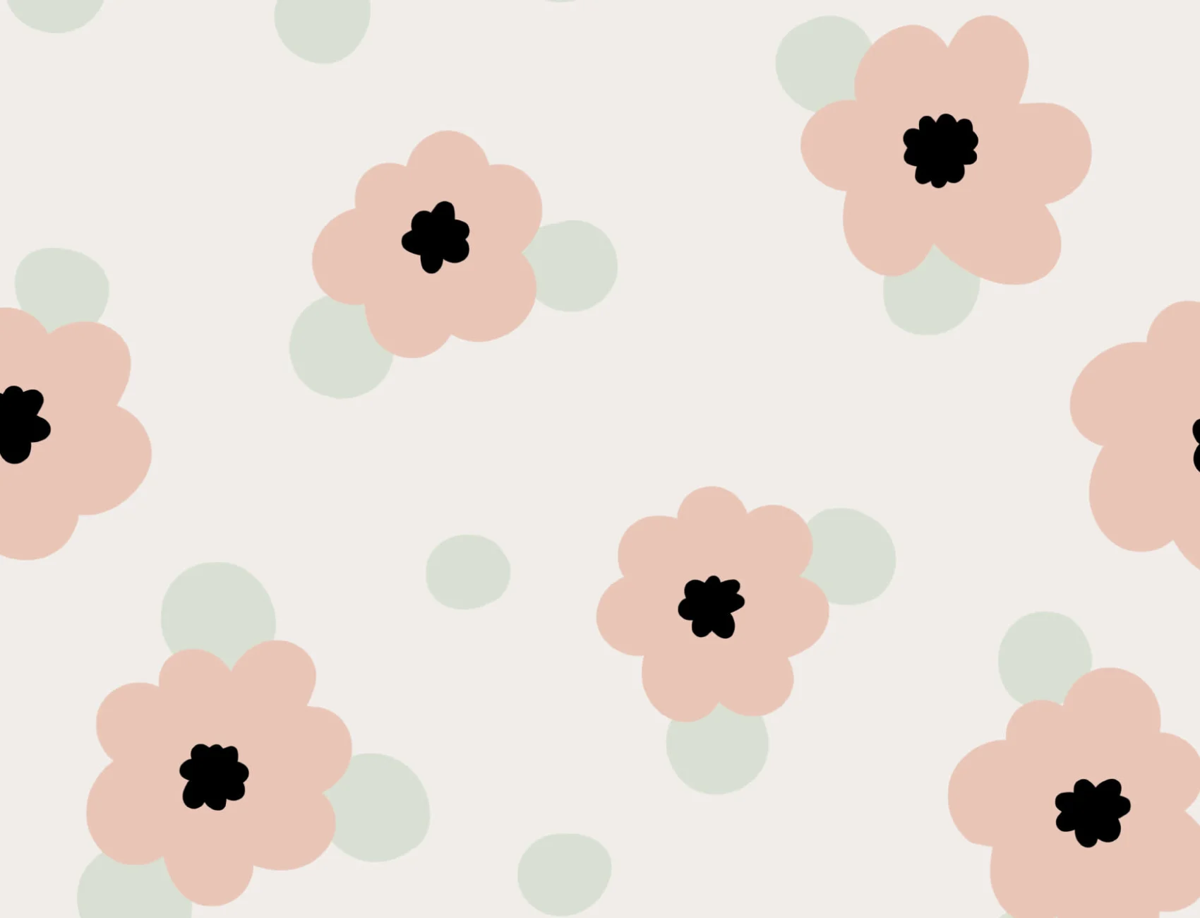 Fun Pastel Flowers Wallpaper