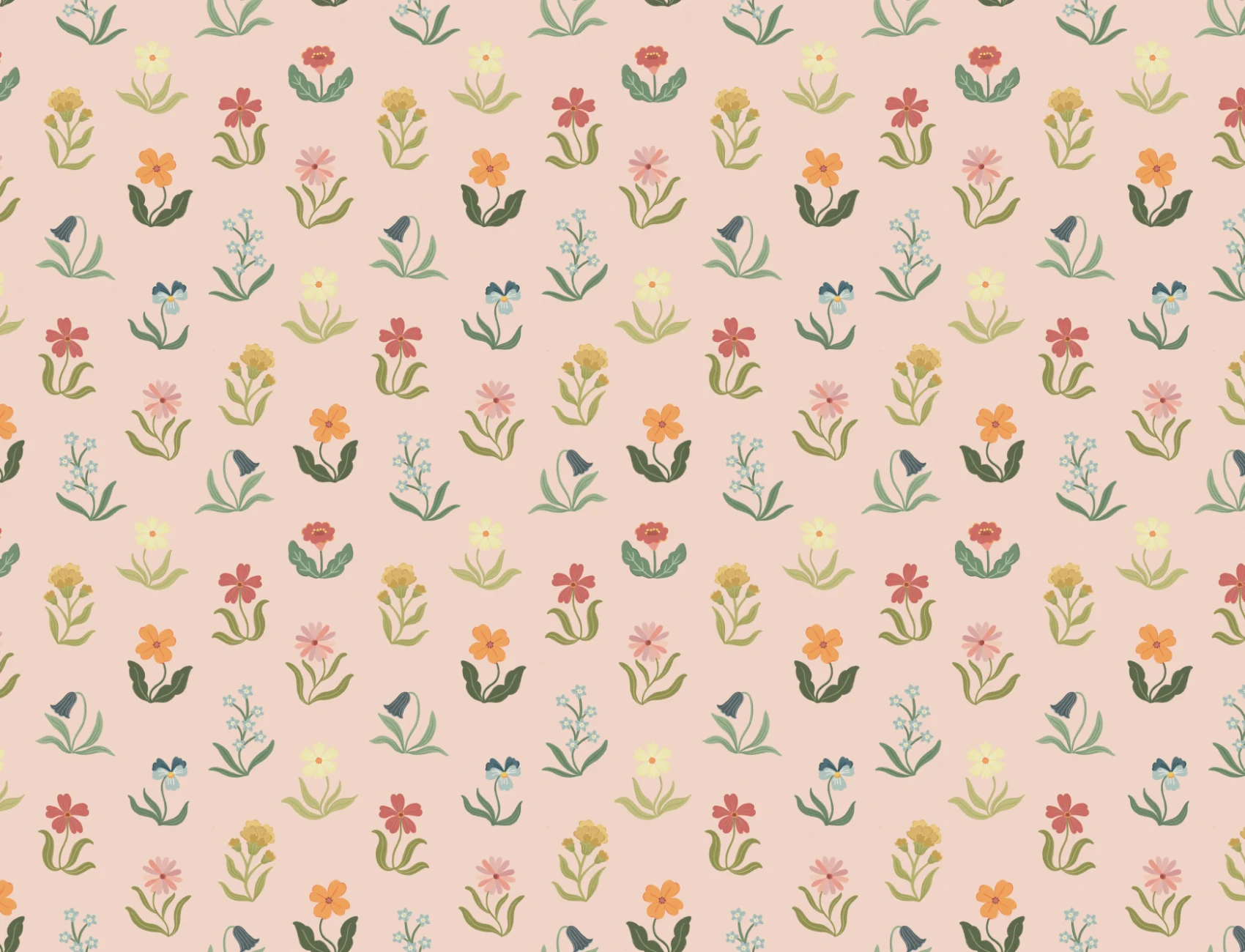 Flores em Tons Pastel