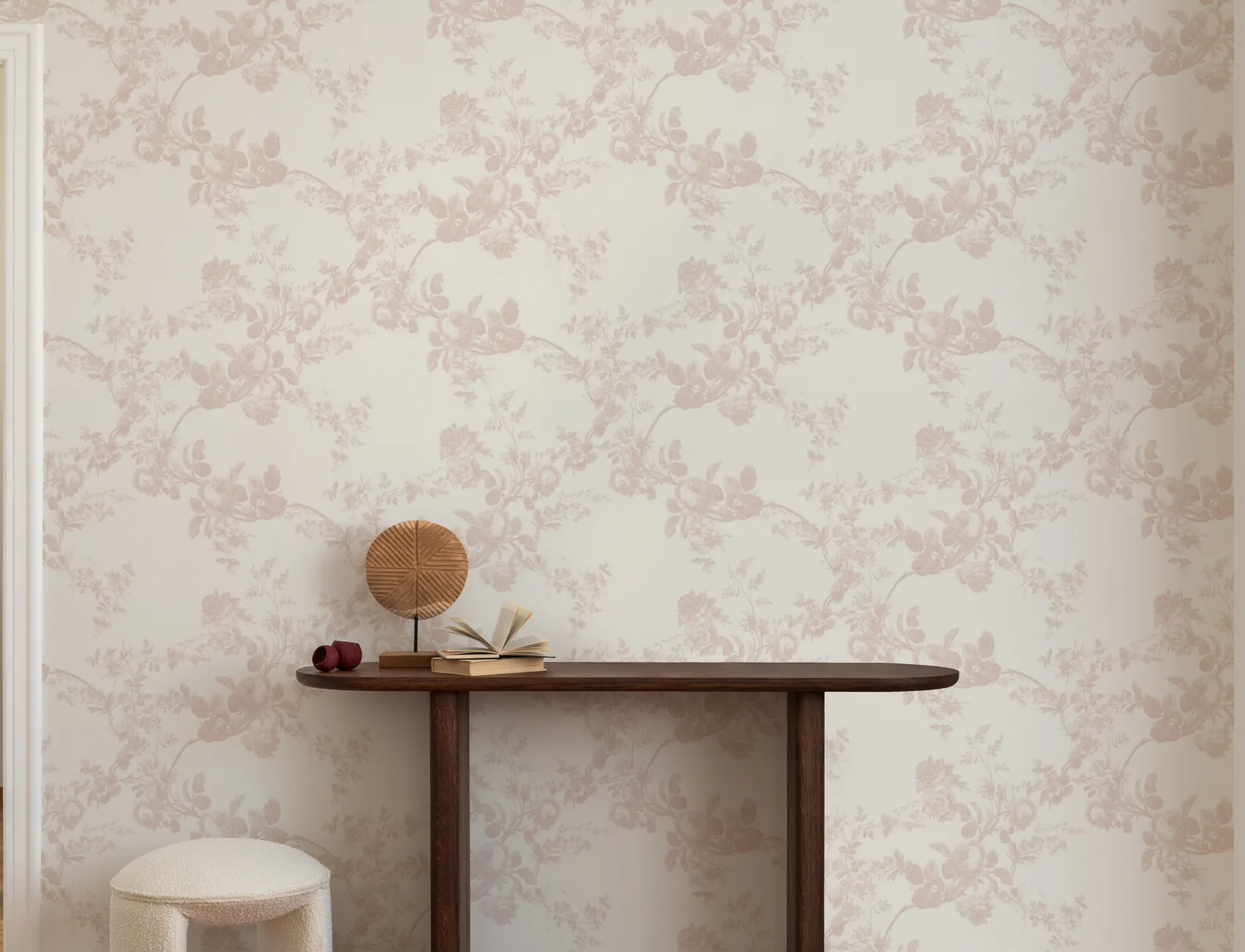 Model floral vintage roz rozaliu murale