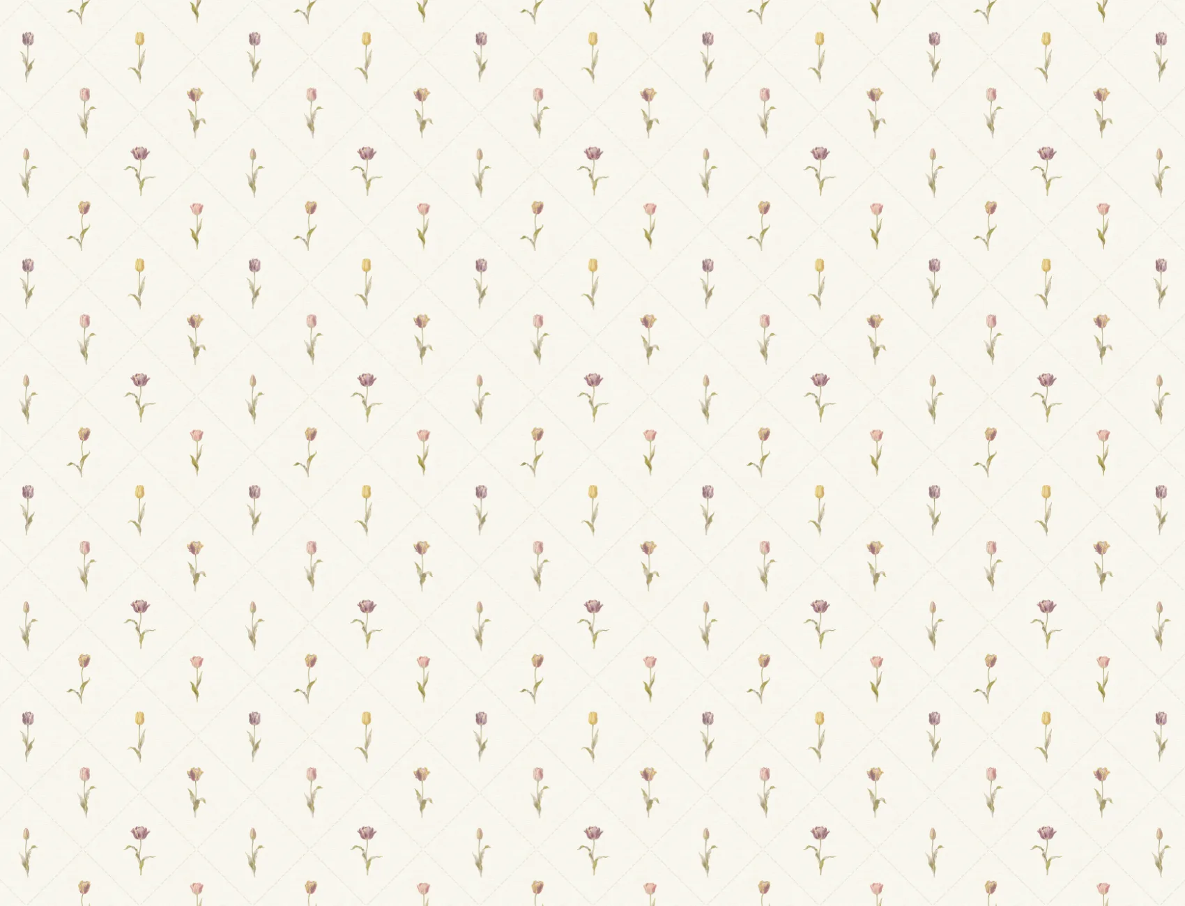 Pastel Floral Vintage Classic Beige Mural