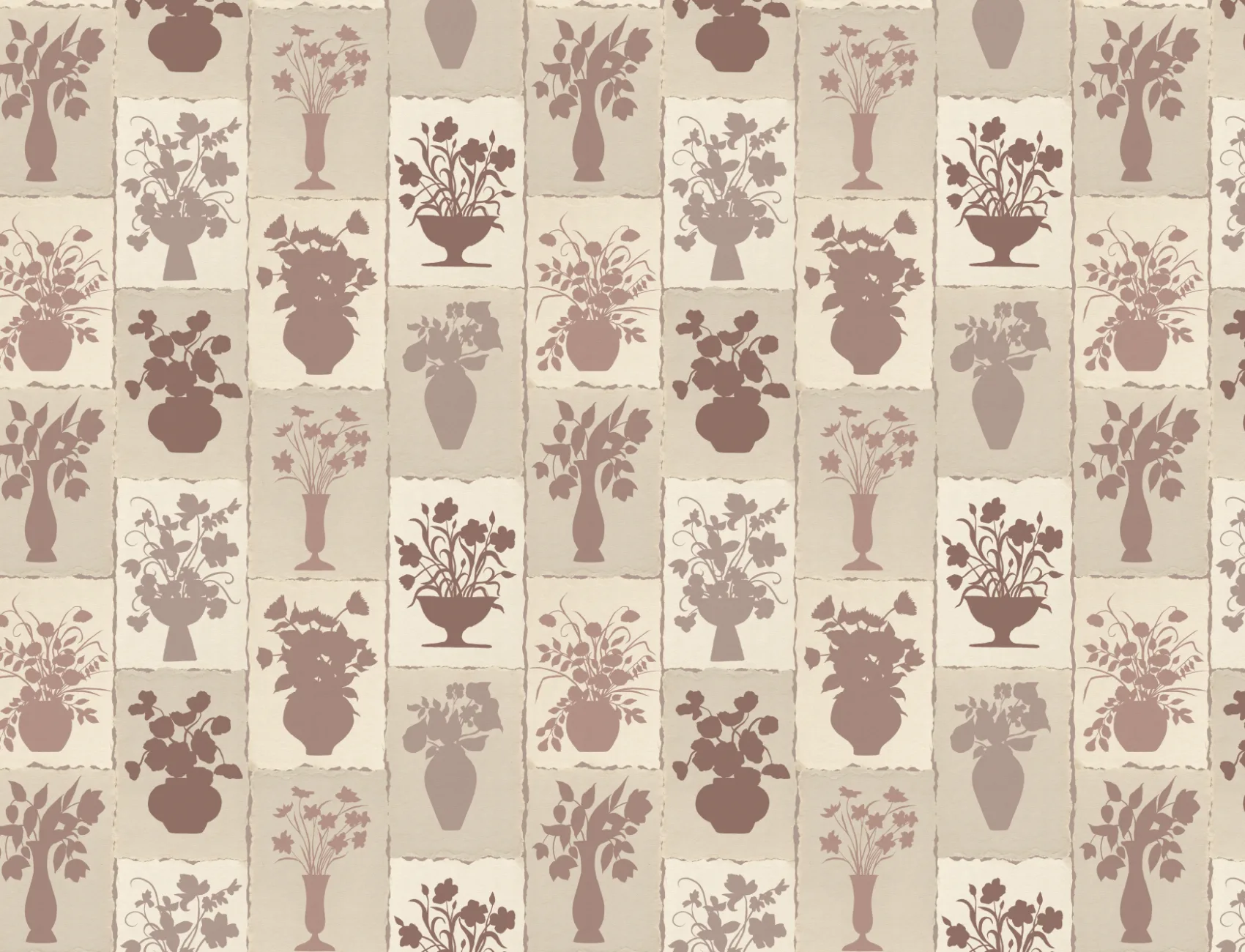 Vintage Pink Floral Elegance Wall Mural for Sophisticated Style