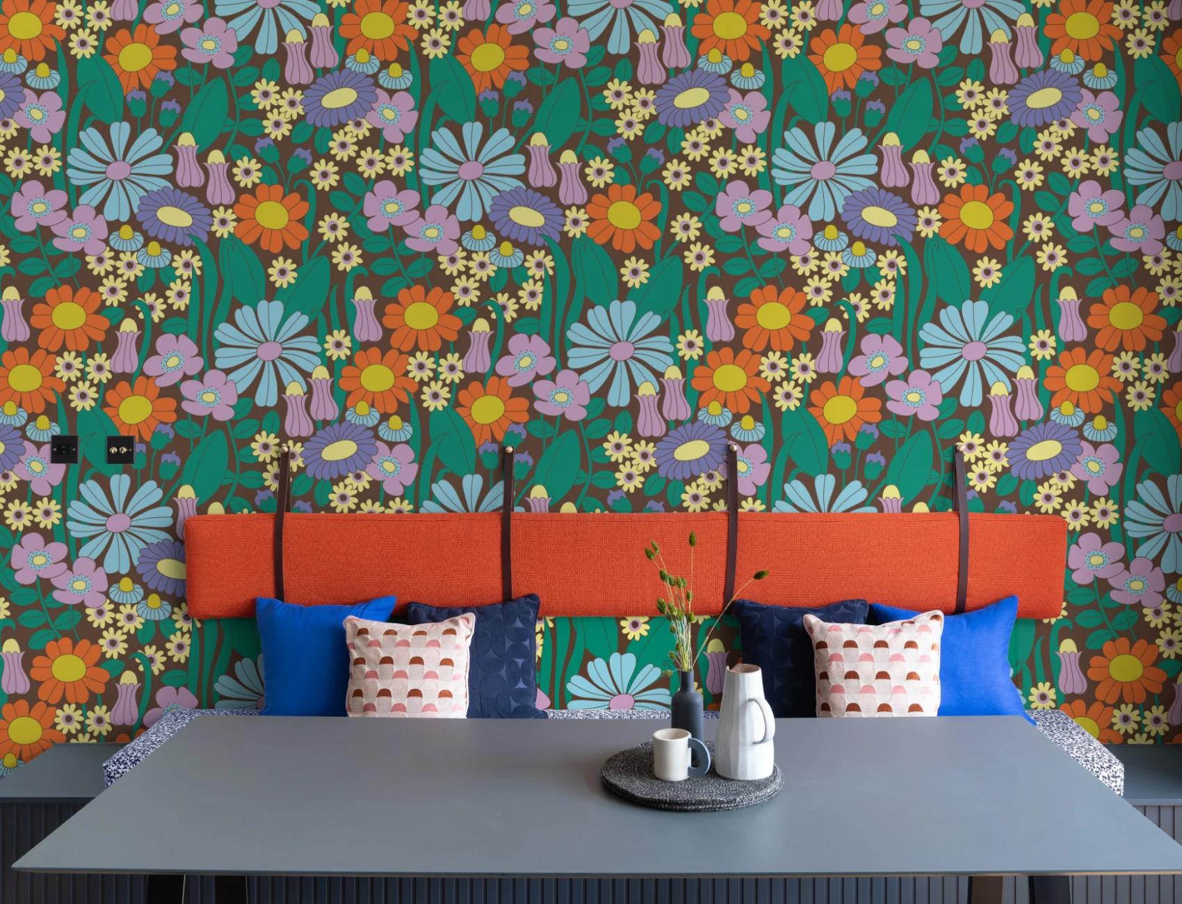 Elizabeth Olwen Groovy Meadow Multi Mural