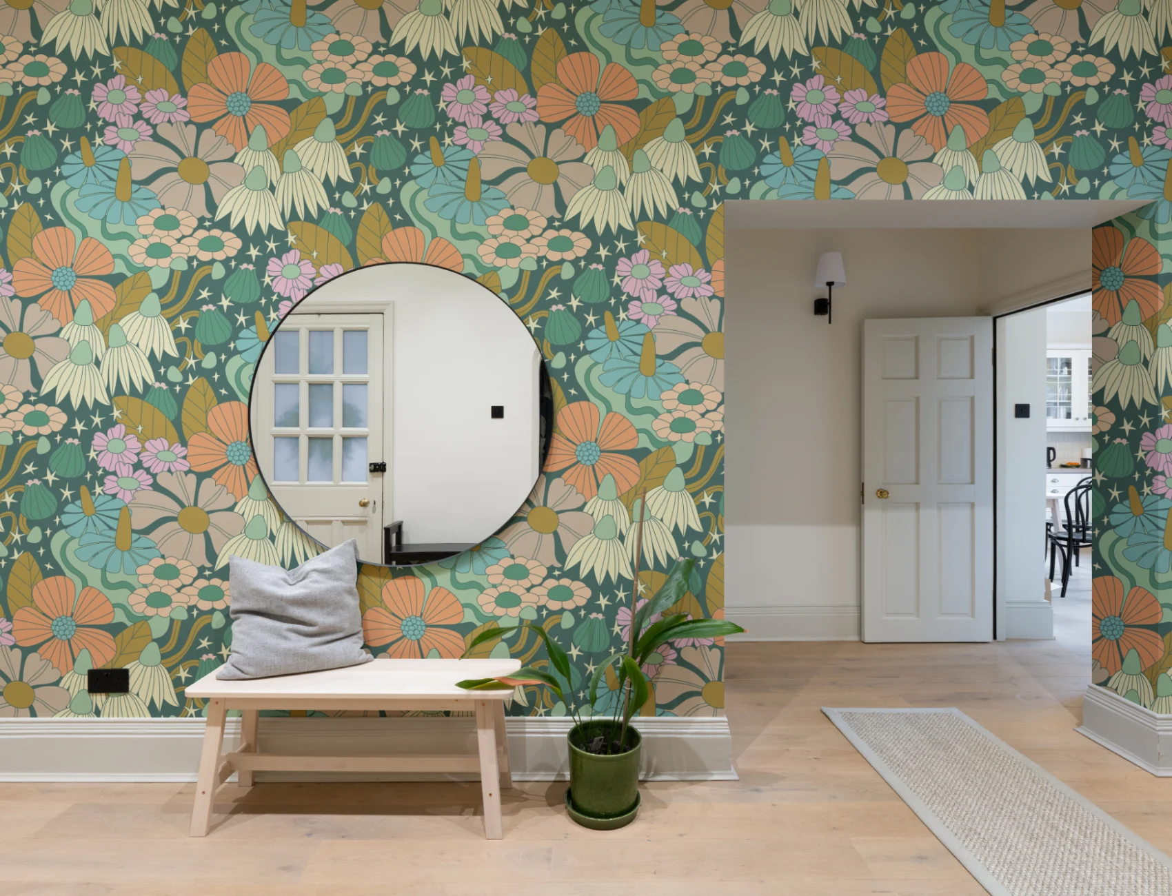 Elizabeth Olwen Cosmic Floral Multi Murale