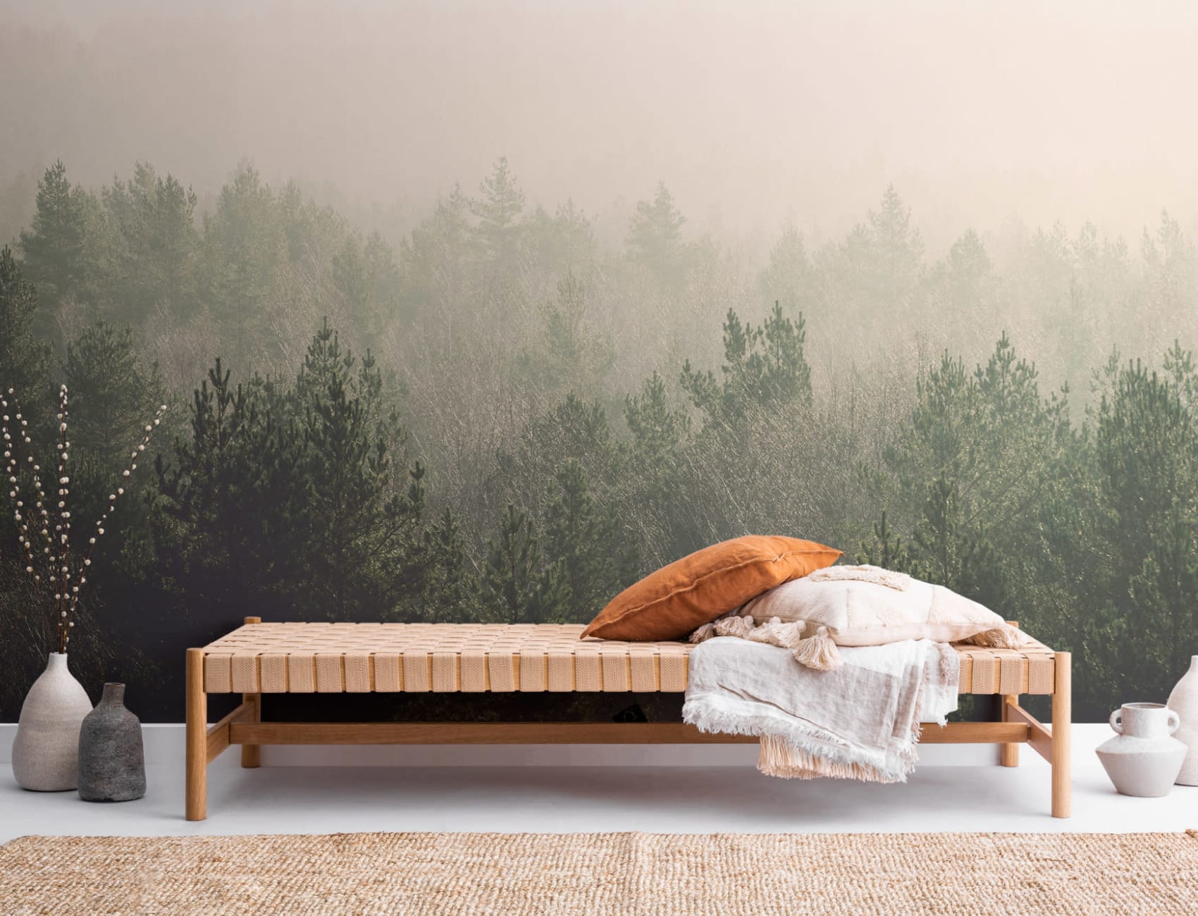 Amidst the Mist Wallpaper Mural