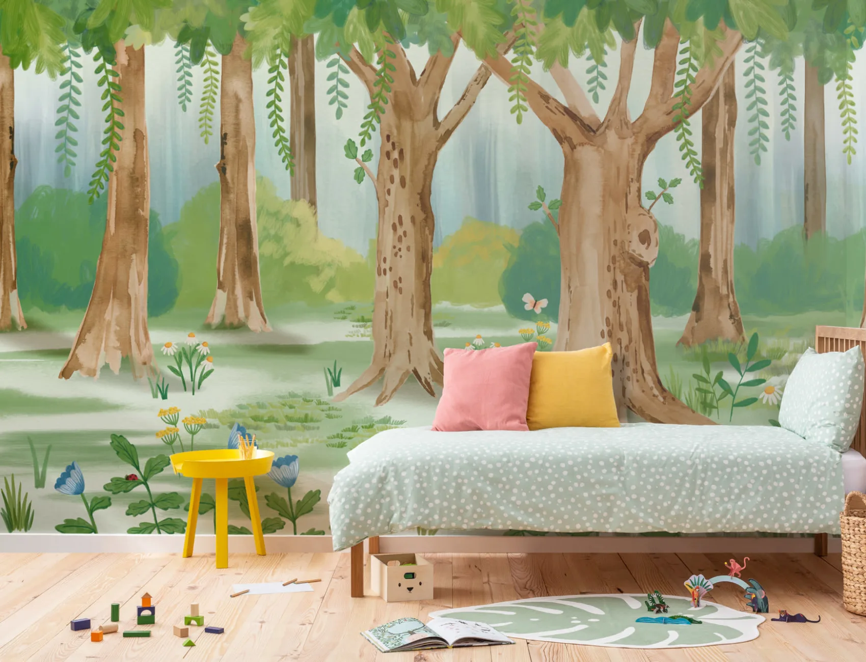 Fuzzlehog Forest Wall Mural