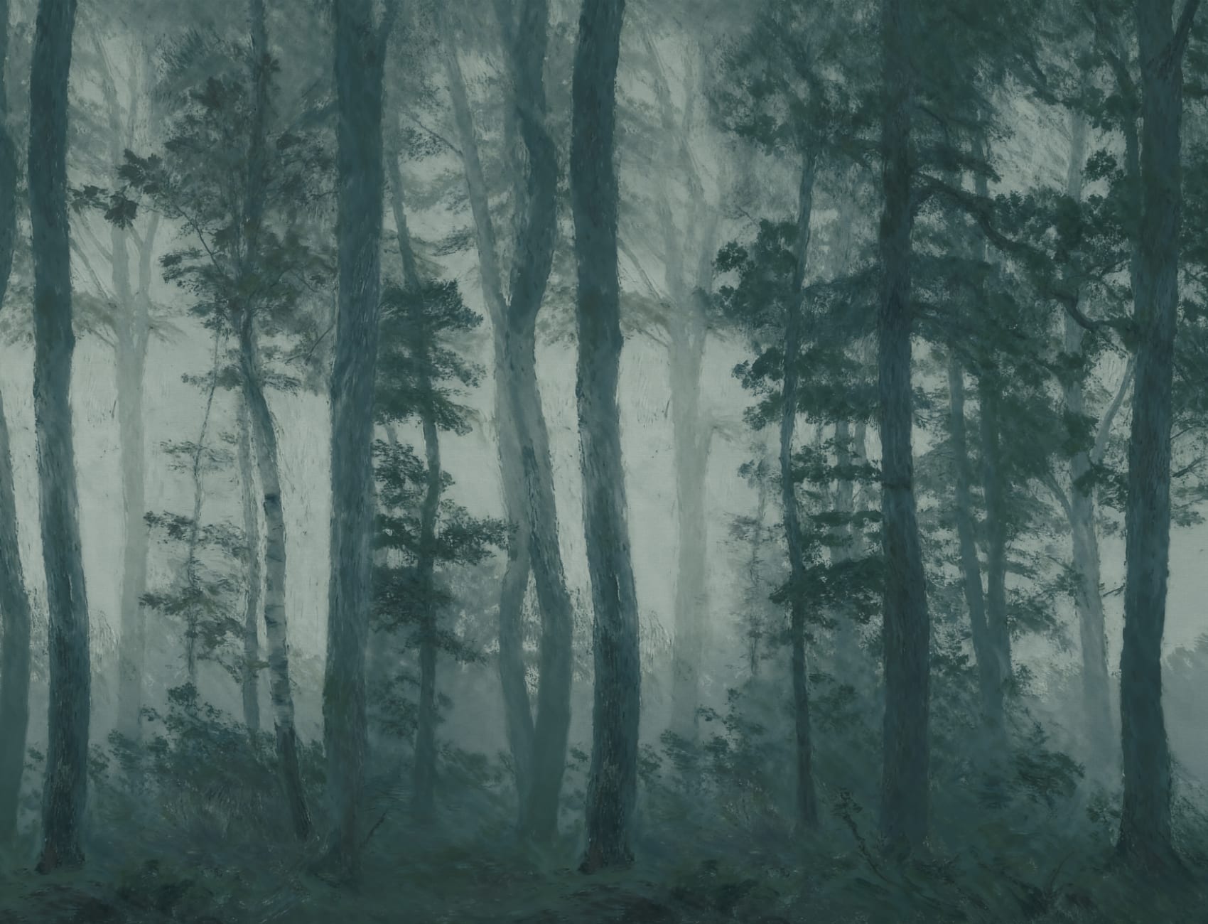 Papier peint panoramique Dark Forest Enchanted Nature
