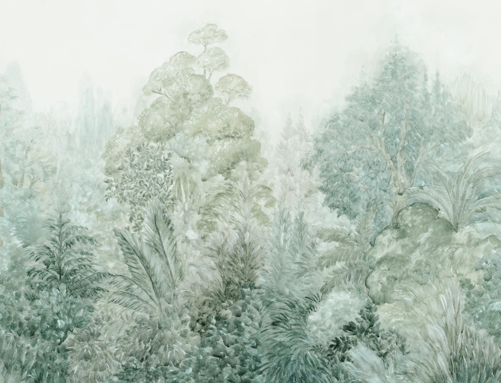 Murale Nature Art Misty Teal pentru a crea o atmosferă liniștită