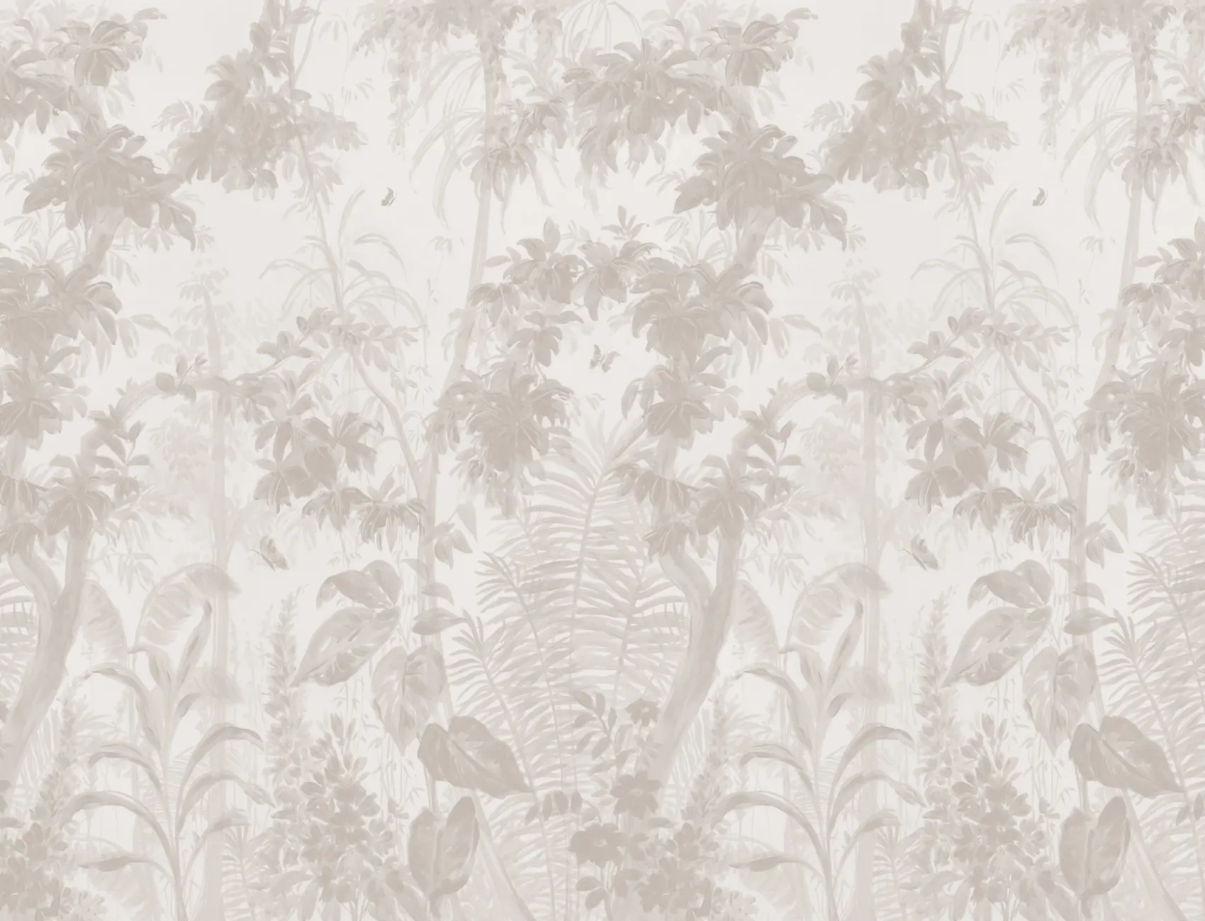 Pastel Botanical Sanctuary Nature Atmosphere Wall Mural