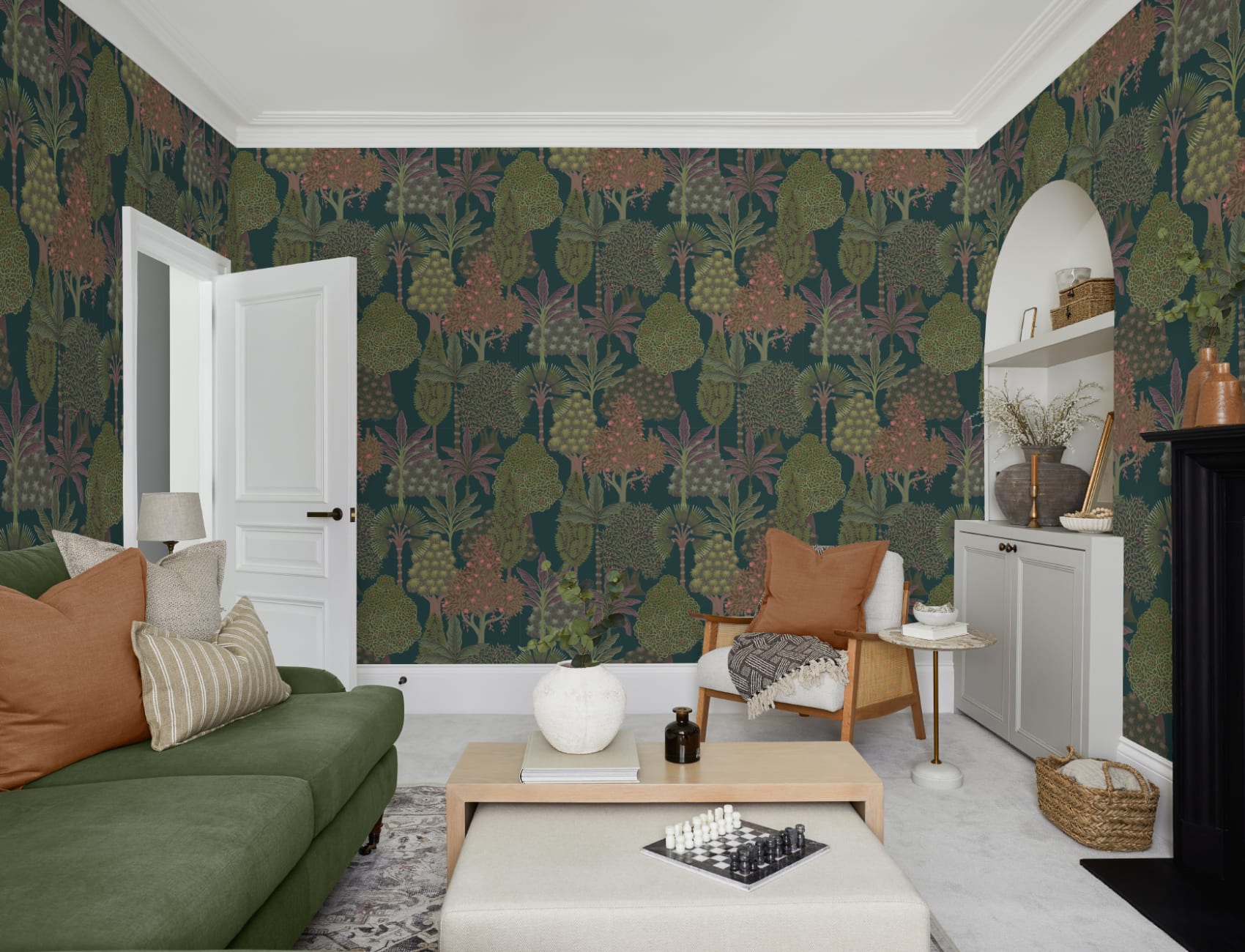 Green Satpura Range Mural