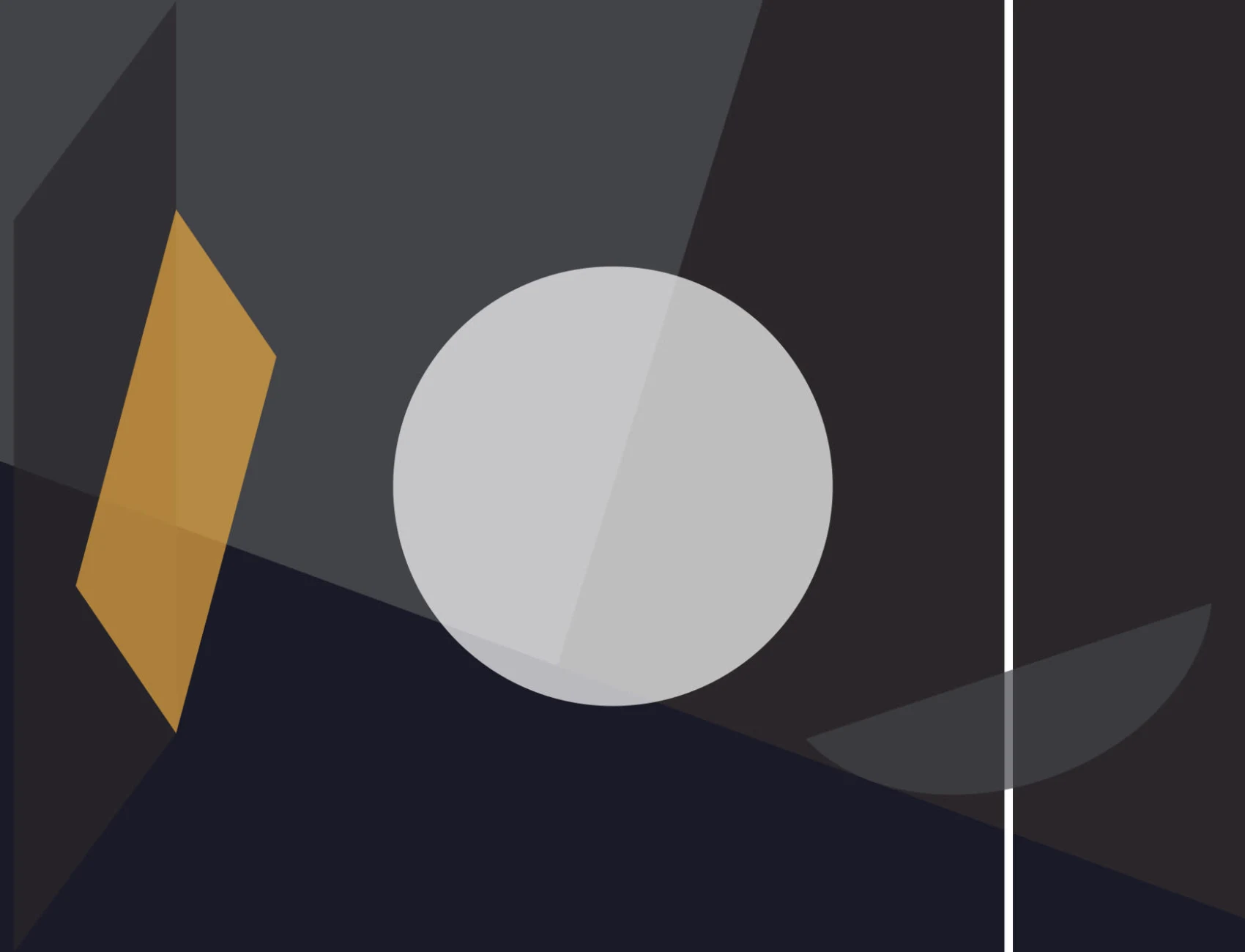 Fototapete Mid Century Moderner Geometrischer Kreis