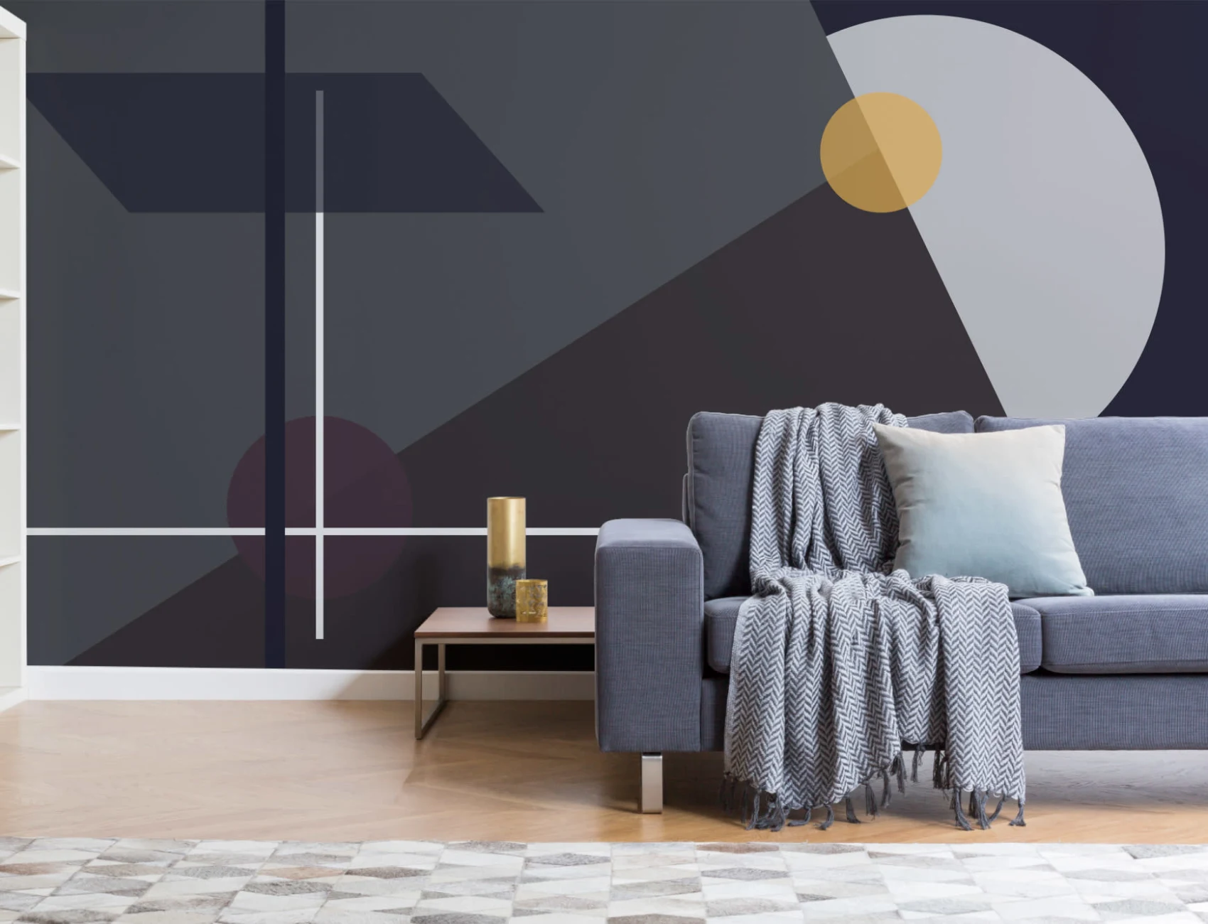 Fototapete Mid Century Moderne Linien und Formen