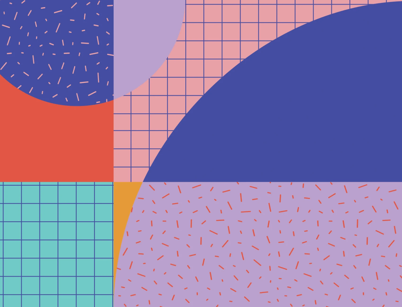Memphis Style Multicolor Geometric Wallpaper Mural